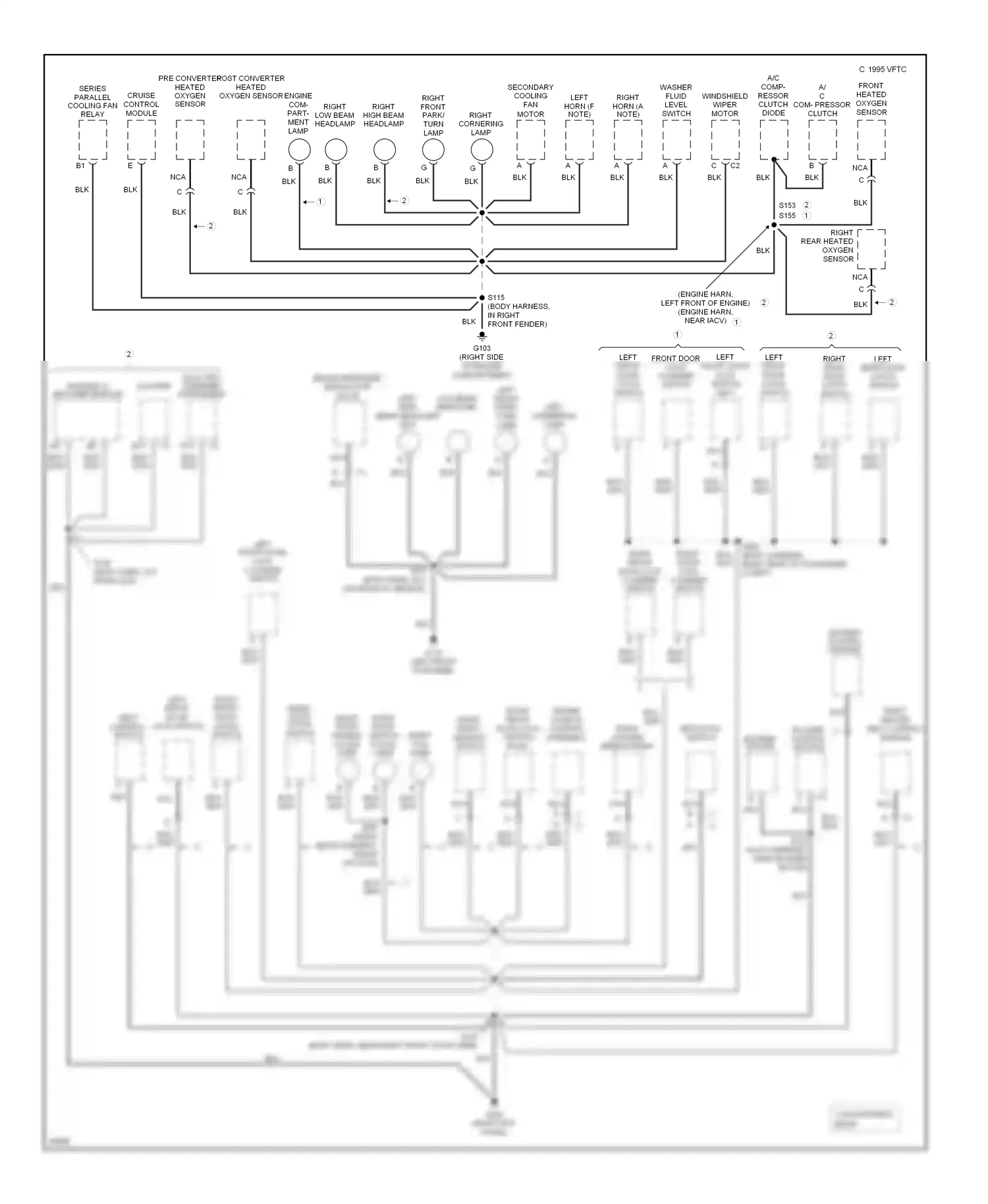 Oldsmobile Aurora I (1994-1999) passkey ii decoder module wiring diagram  (1 of 1)