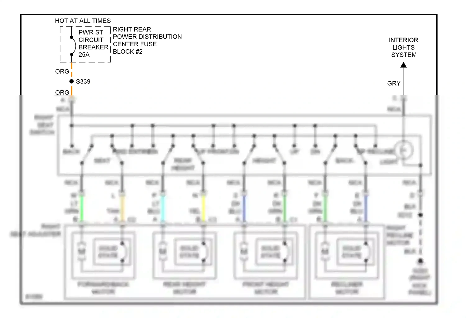 Oldsmobile Aurora I (1994-1999) solid state solid state wiring diagram  (2 of 2)