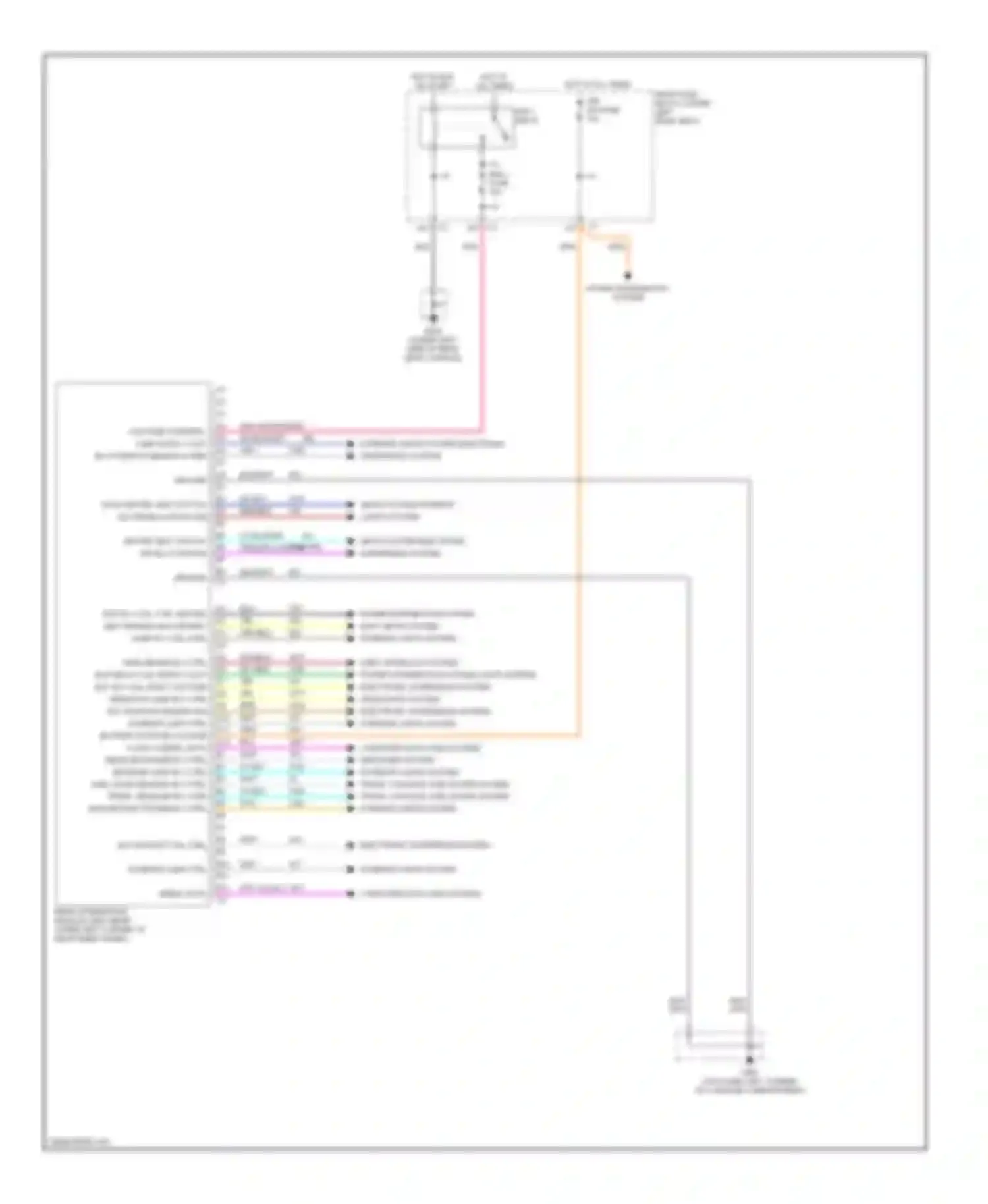 Aurora Oldsmobile II (1999-2003): Rear integration module circuit