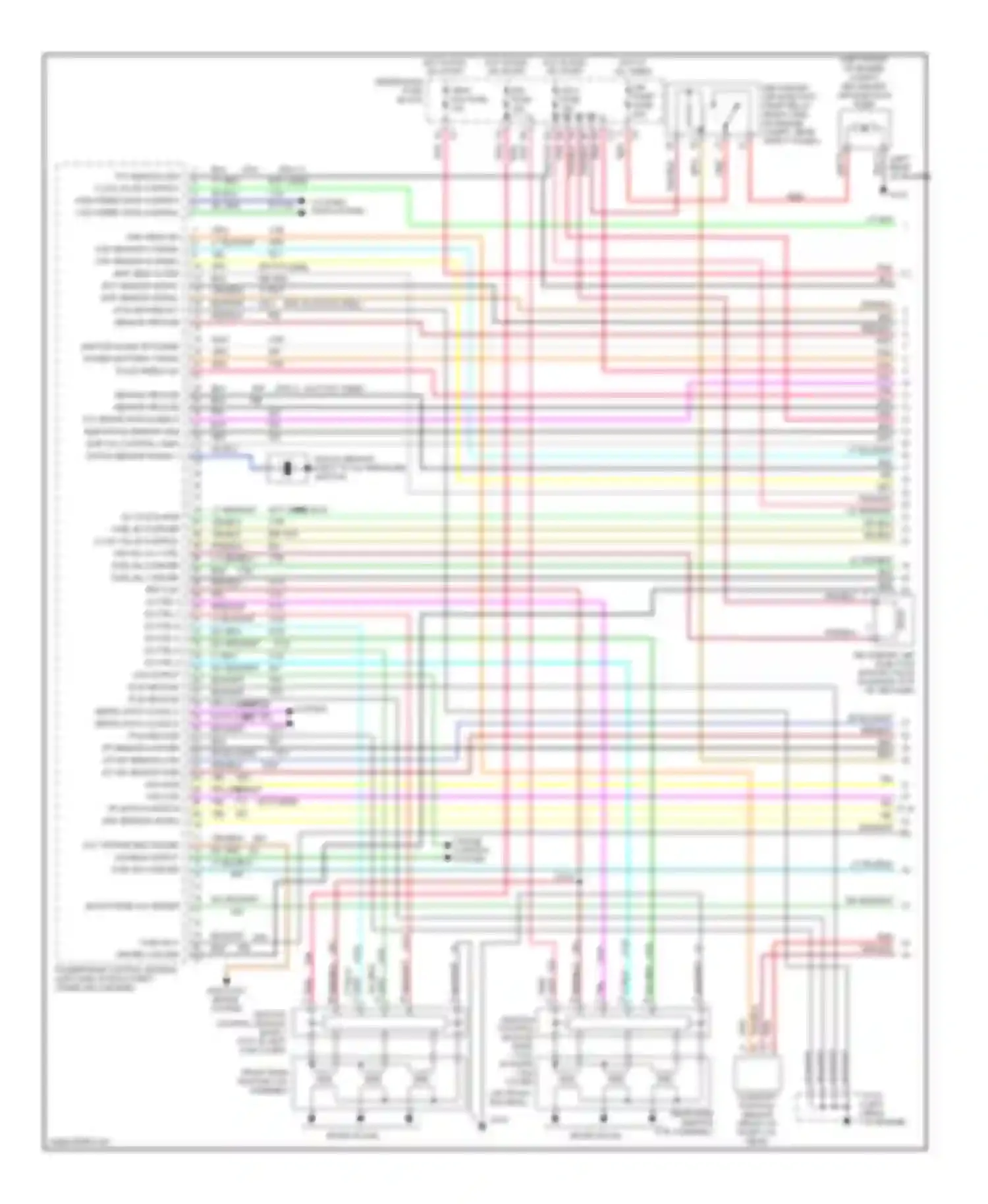 Aurora Oldsmobile II (1999-2003): Wiring diagram engine performance 3.5l vin hs (1 of 4)