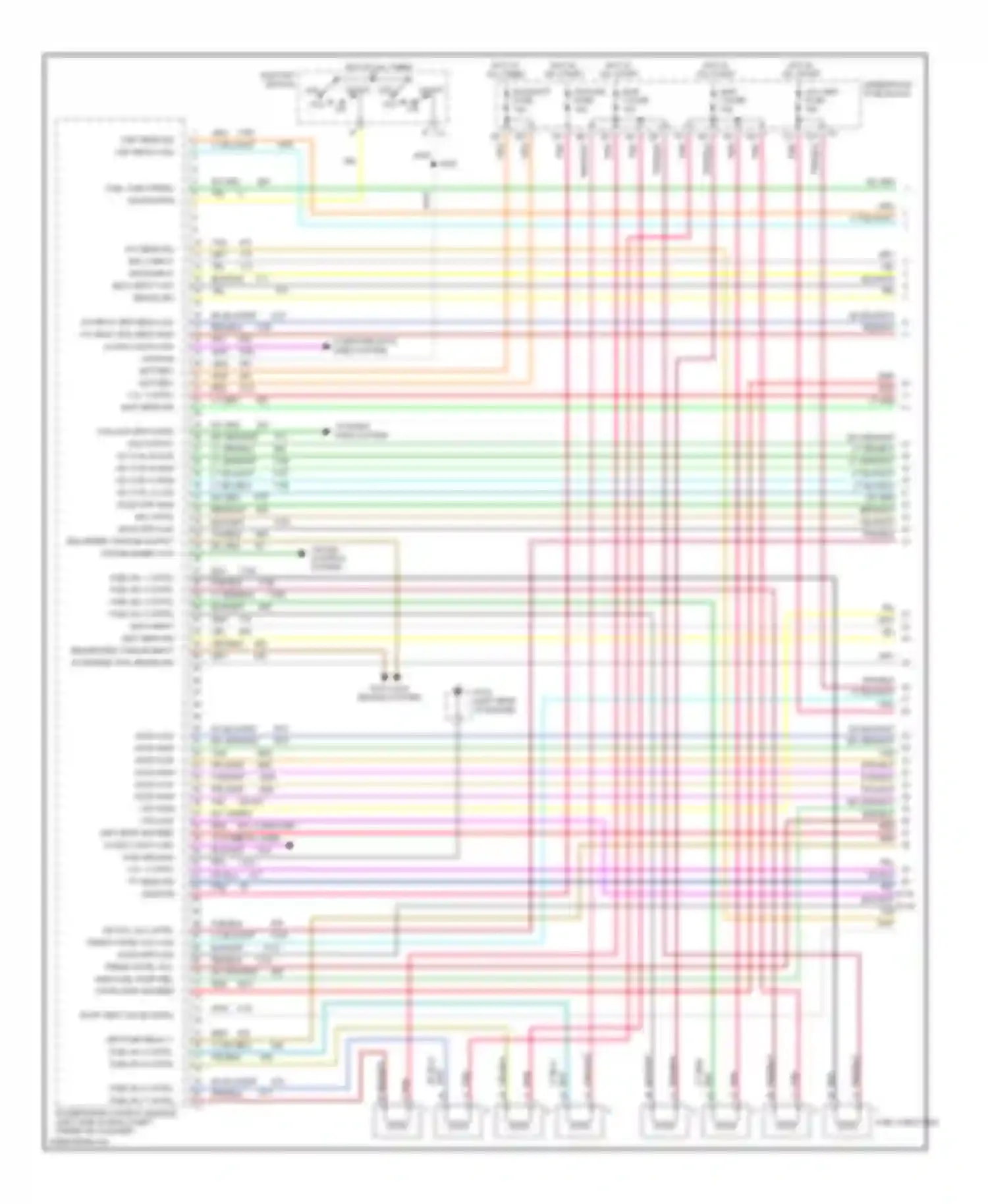 Aurora Oldsmobile II (1999-2003): Wiring diagram engine performance 4.0l vin cs (1 of 5)
