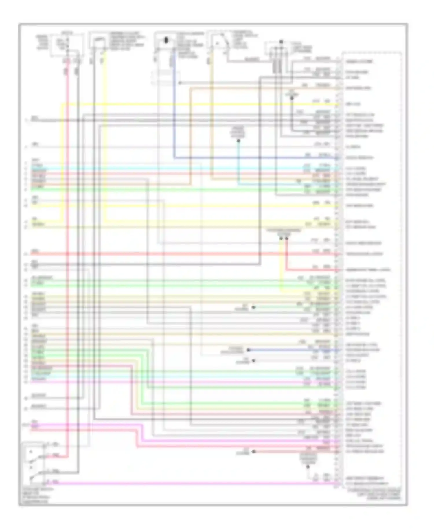 Aurora Oldsmobile II (1999-2003): Wiring diagram engine performance 4.0l vin cs (5 of 5)