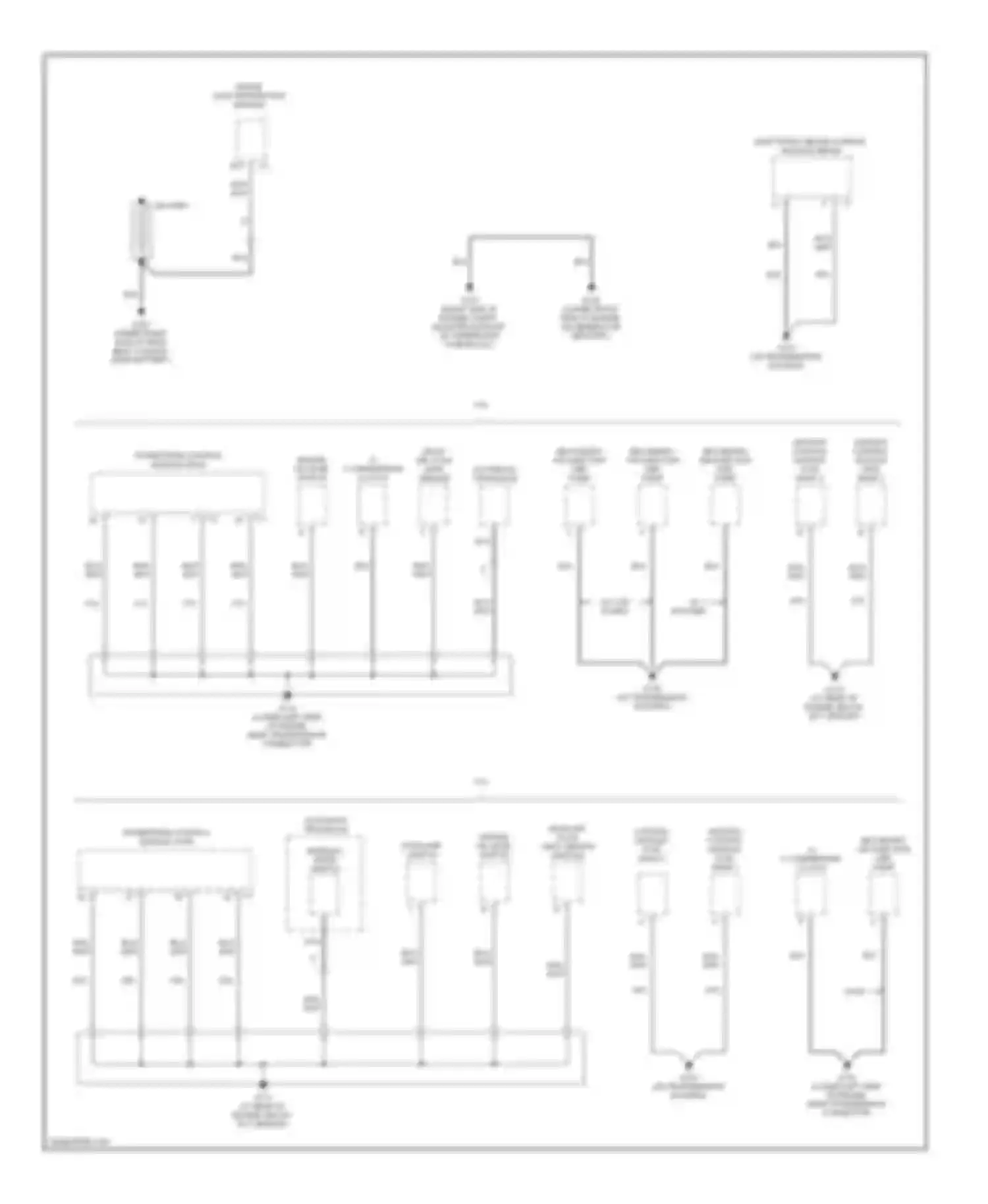 Aurora Oldsmobile II (1999-2003): Ground distribution circuit (1 of 6)