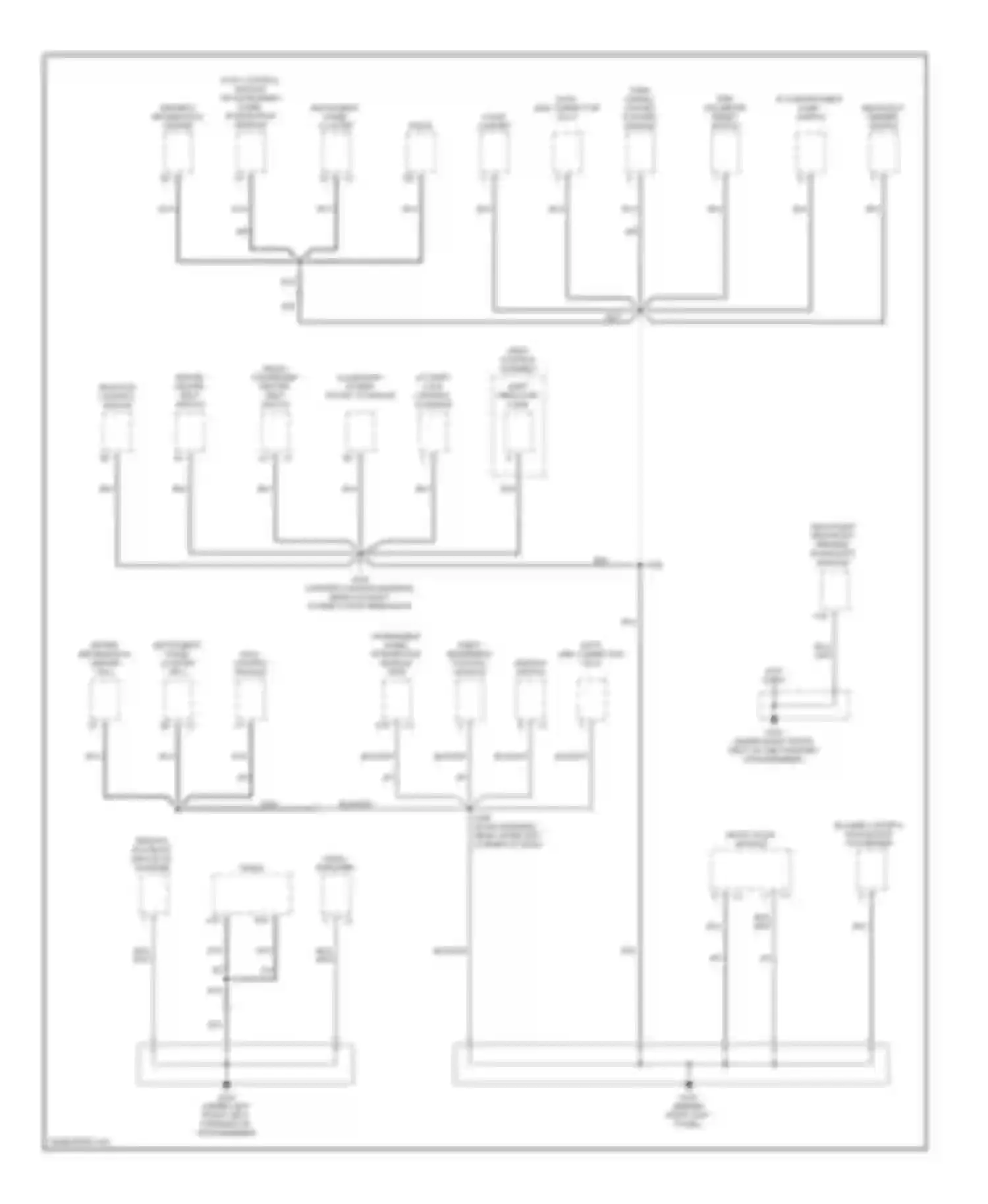 Aurora Oldsmobile II (1999-2003): Ground distribution circuit (3 of 6)