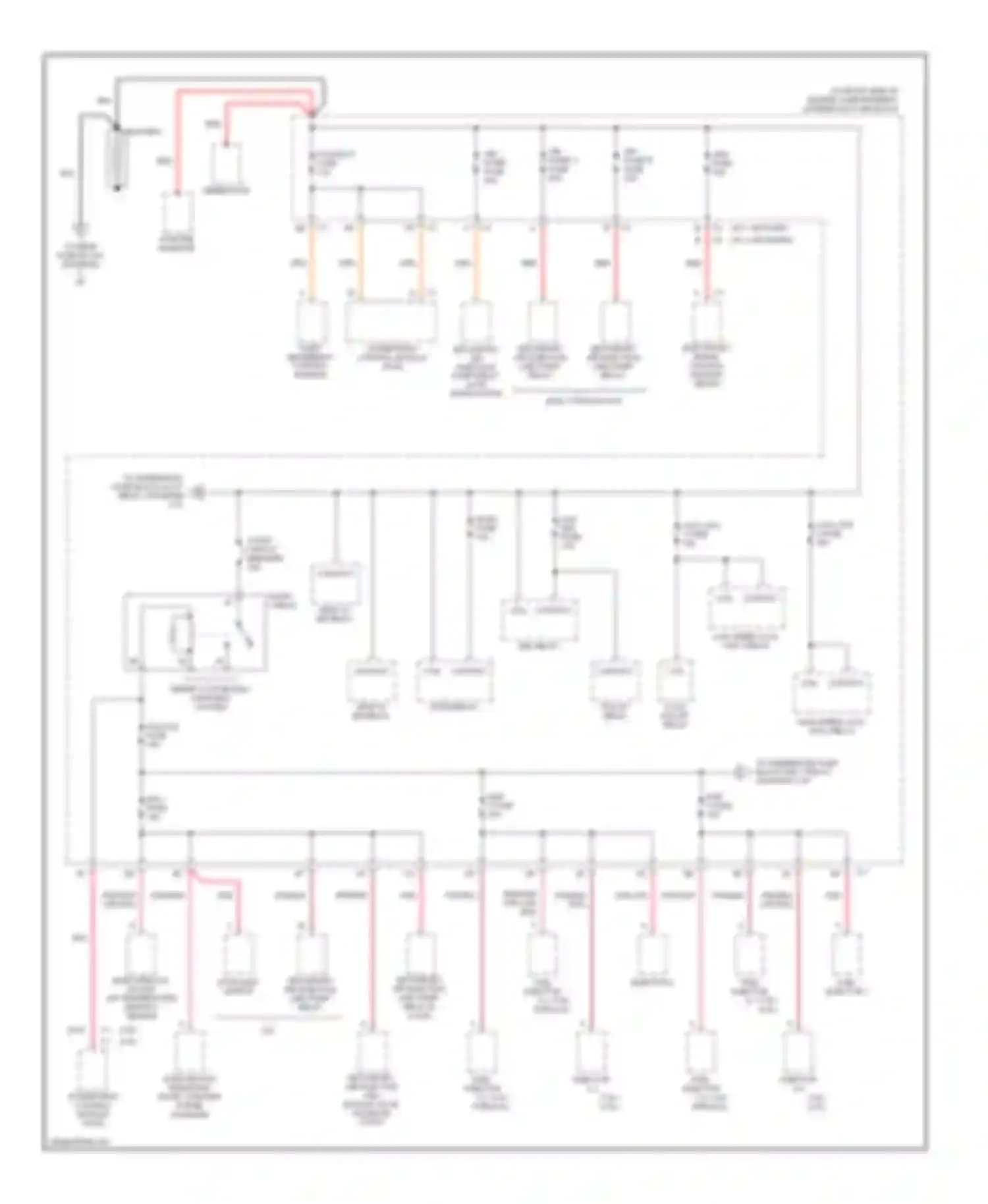 Aurora Oldsmobile II (1999-2003): Power distribution circuit (1 of 5)