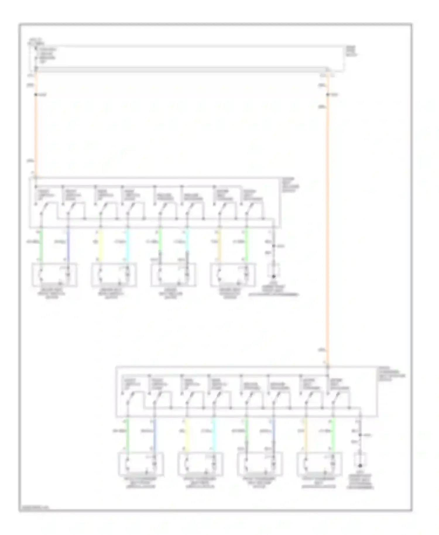 Aurora Oldsmobile II (1999-2003): 6-way & recliner power seat circuit