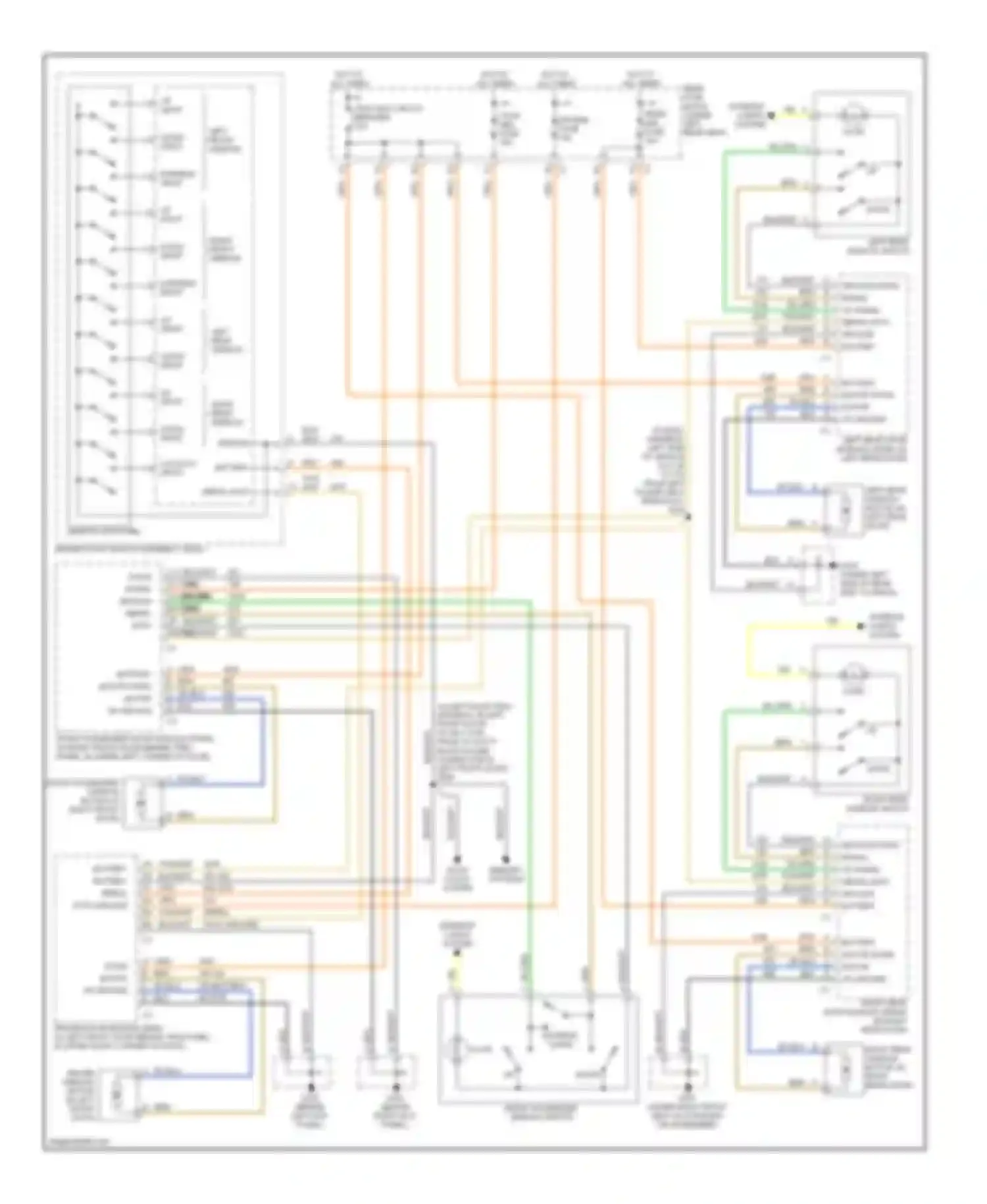 Aurora Oldsmobile II (1999-2003): Power window circuit