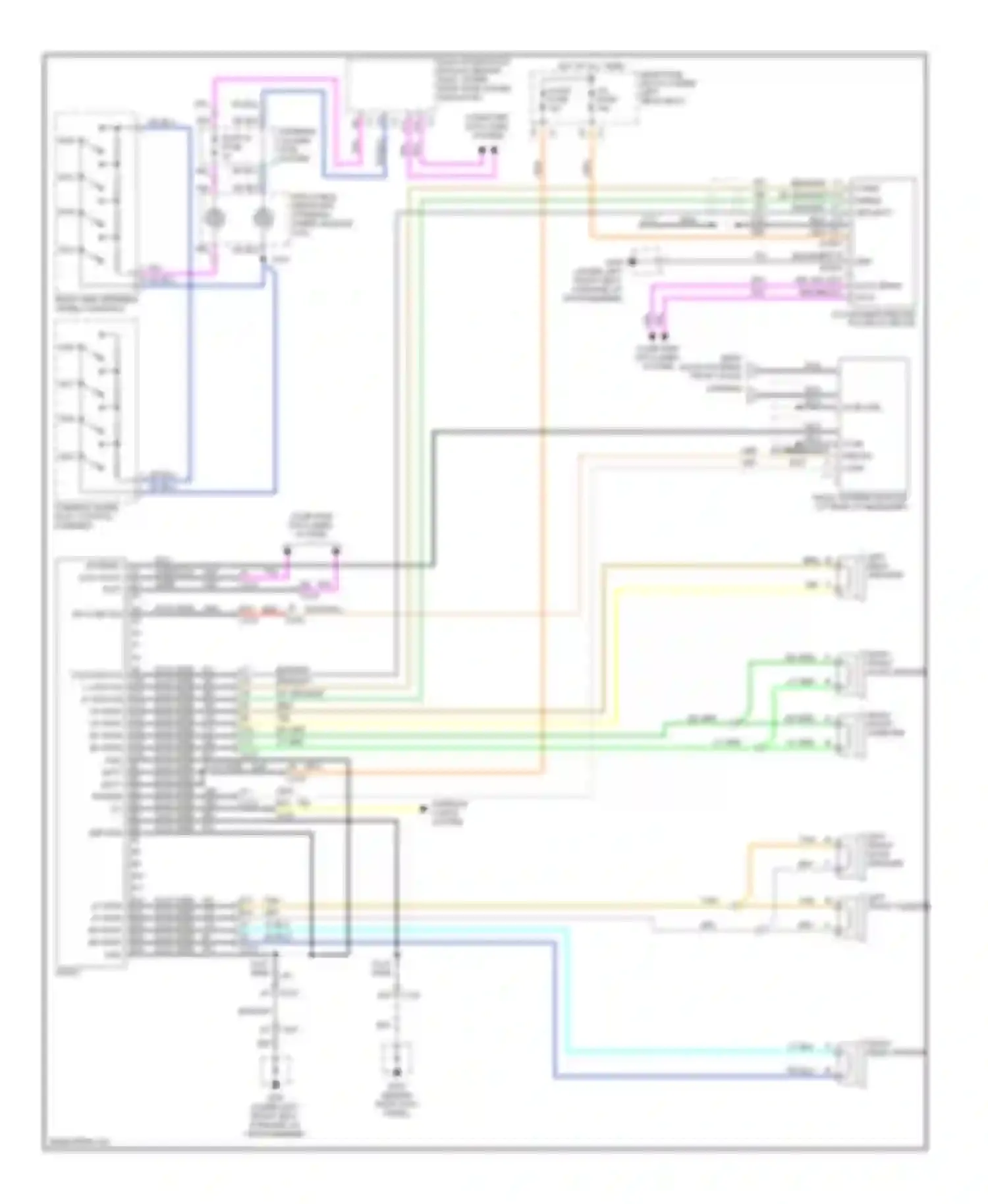 Aurora Oldsmobile II (1999-2003): Radio circuits, without amplifier