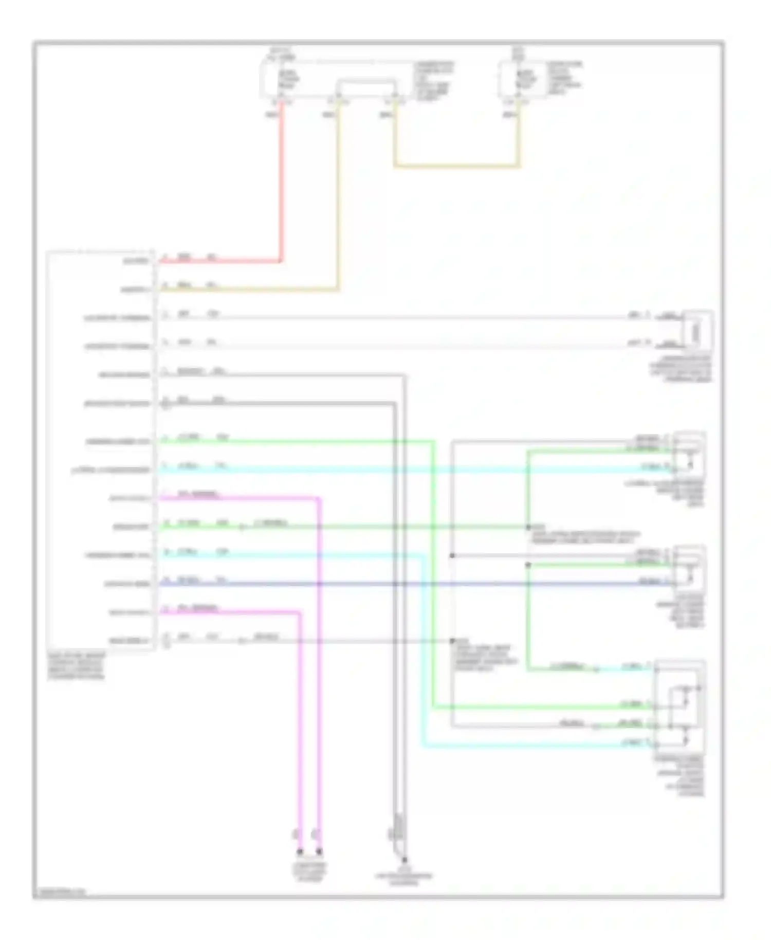 Wiring diagram abs fuse for Oldsmobile Aurora II (1999-2003) (2 of 4)