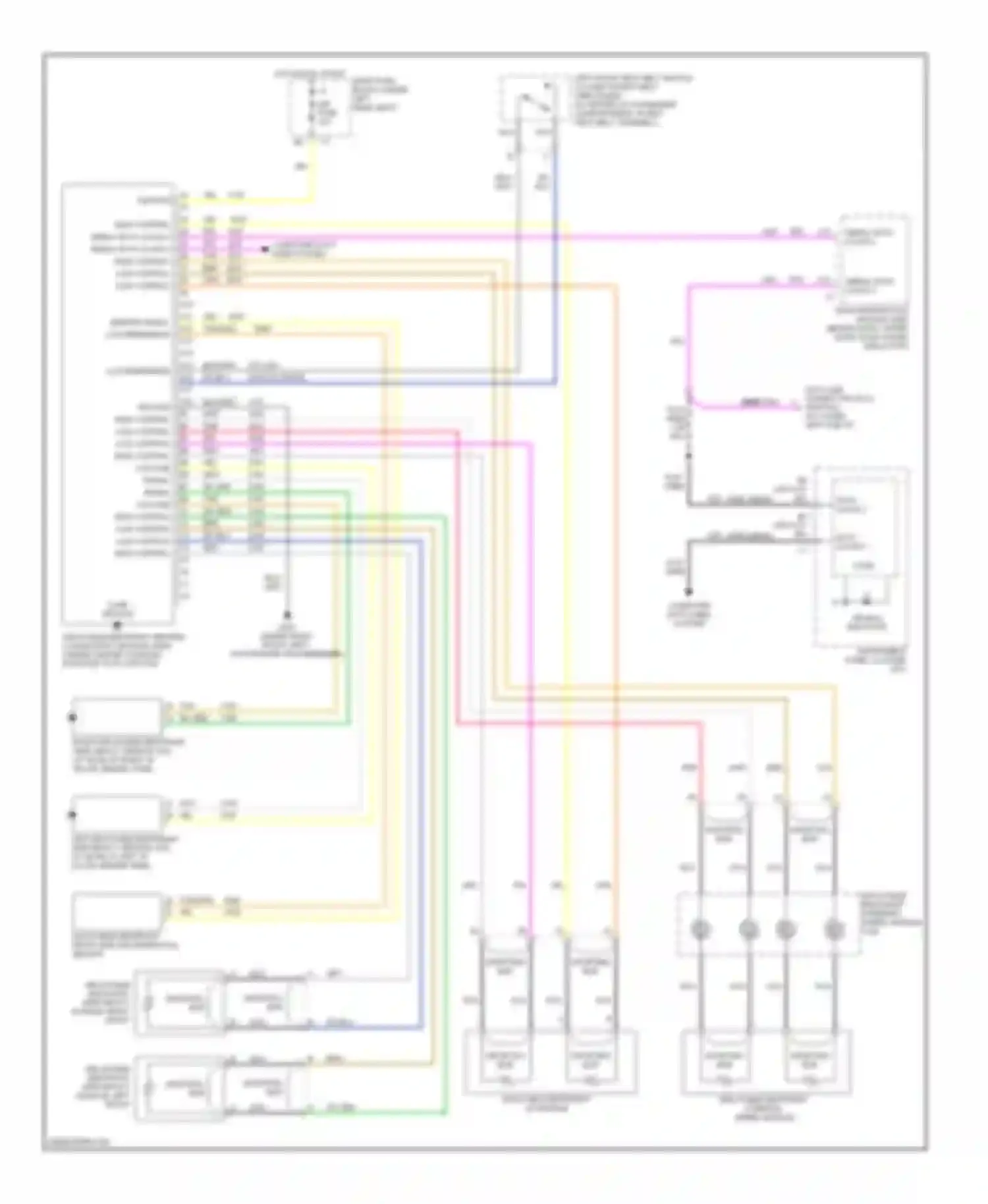Wiring diagram air bag indicator for Oldsmobile Aurora II (1999-2003) (2 of 3)