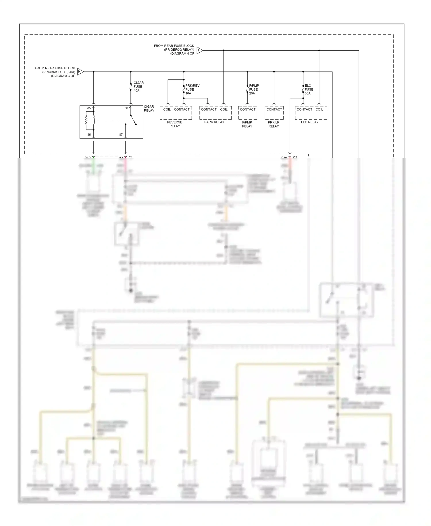 Oldsmobile Aurora II (1999-2003) automatic level control compressor wiring diagram  (1 of 1)