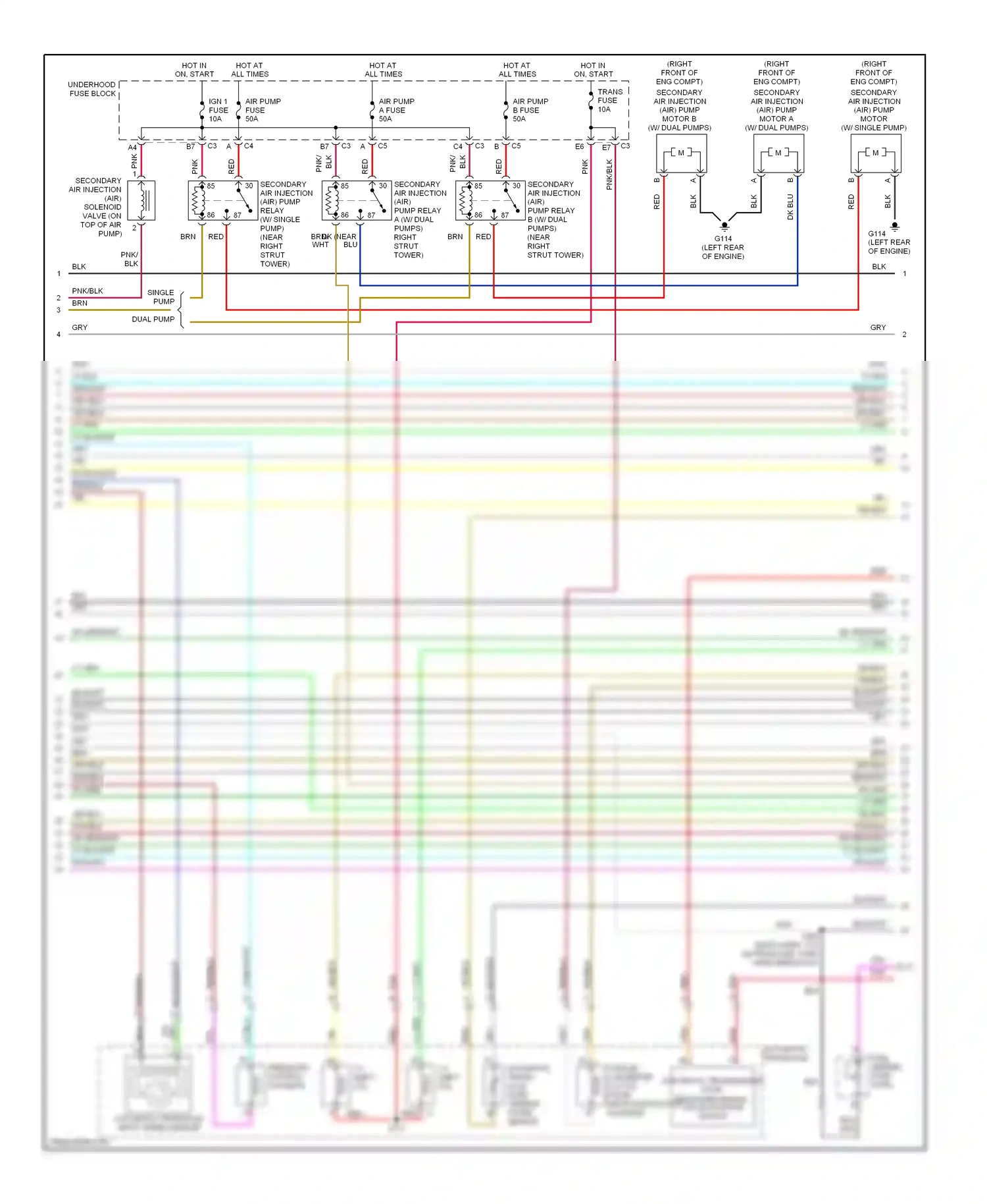 Oldsmobile Aurora II (1999-2003) automatic transaxle input speed sensor wiring diagram  (1 of 1)