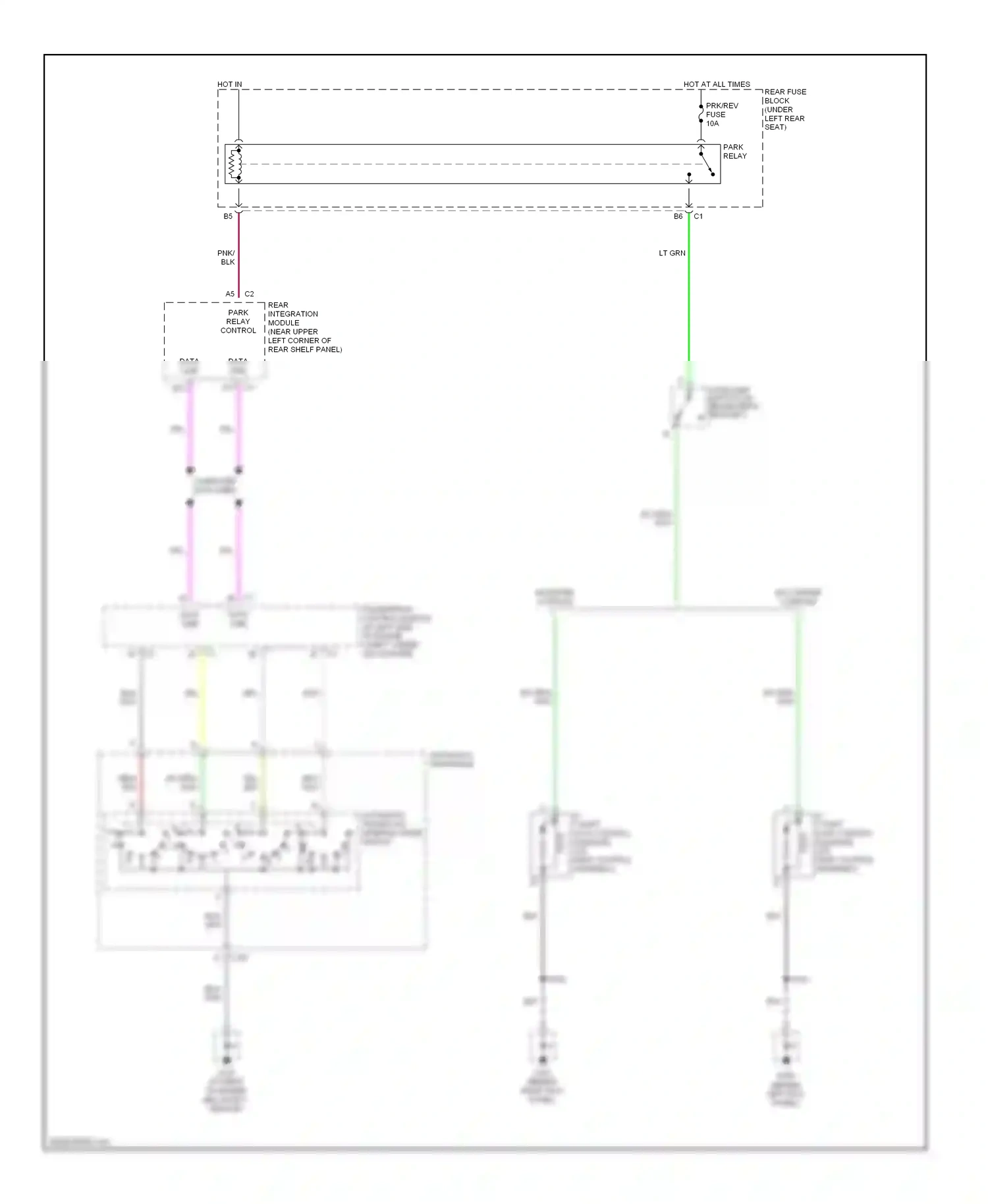 Oldsmobile Aurora II (1999-2003) automatic transaxle internal mode switch wiring diagram  (4 of 6)