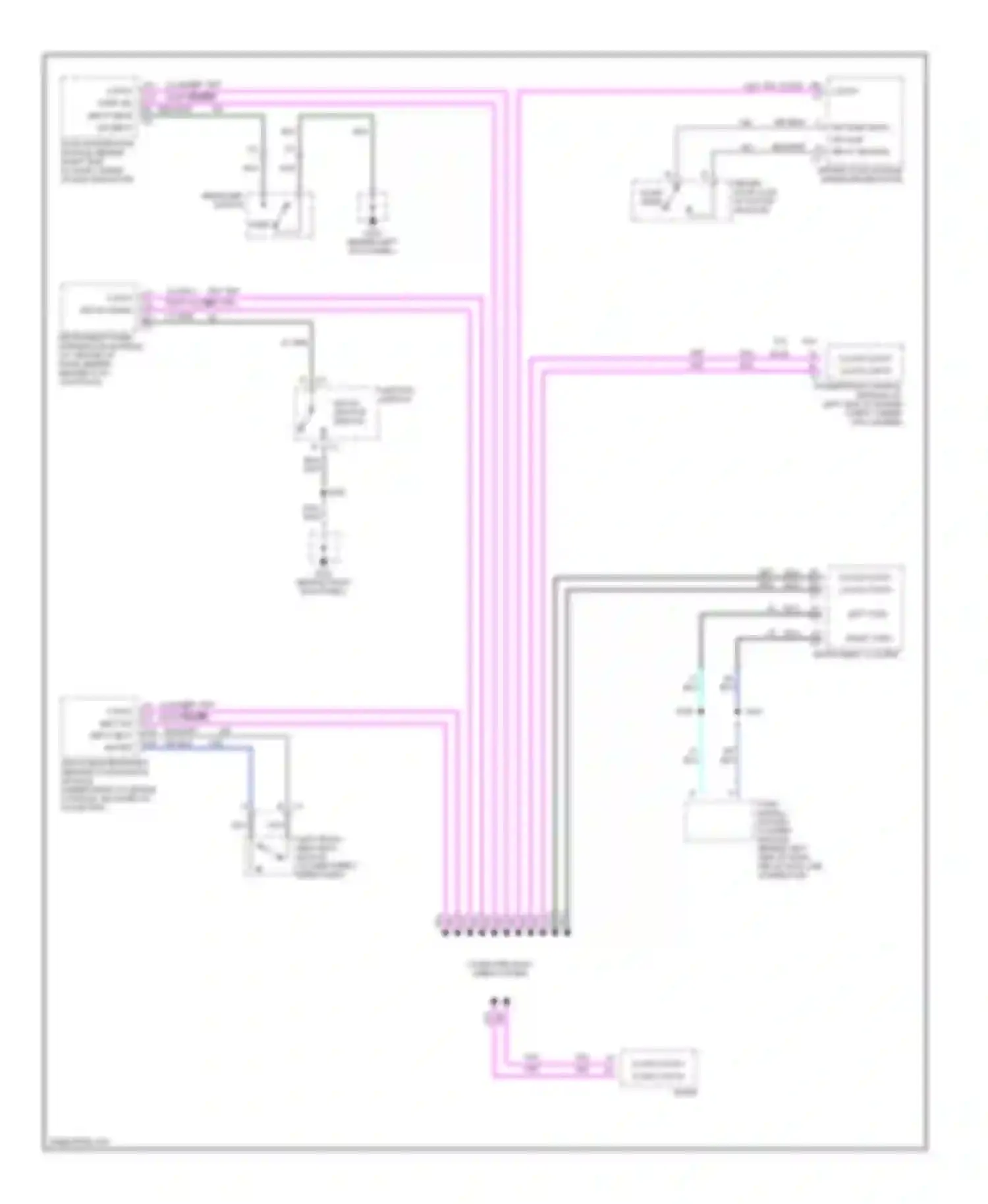 Wiring diagram blk/wht for Oldsmobile Aurora II (1999-2003) (42 of 43)