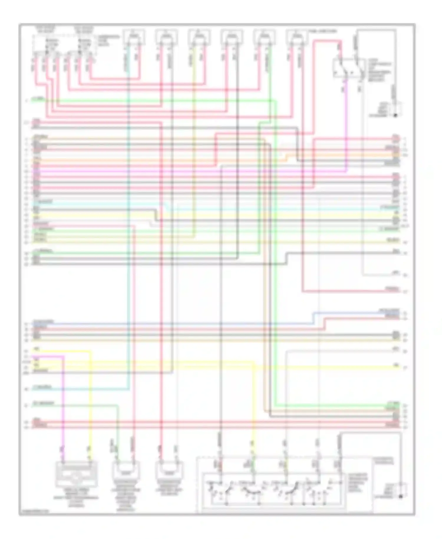 Wiring diagram blk/wht for Oldsmobile Aurora II (1999-2003) (13 of 43)