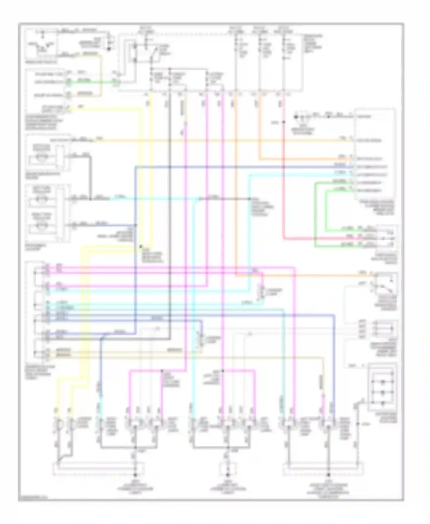 Wiring diagram center high mounted stop lamp for Oldsmobile Aurora II (1999-2003) (1 of 1)
