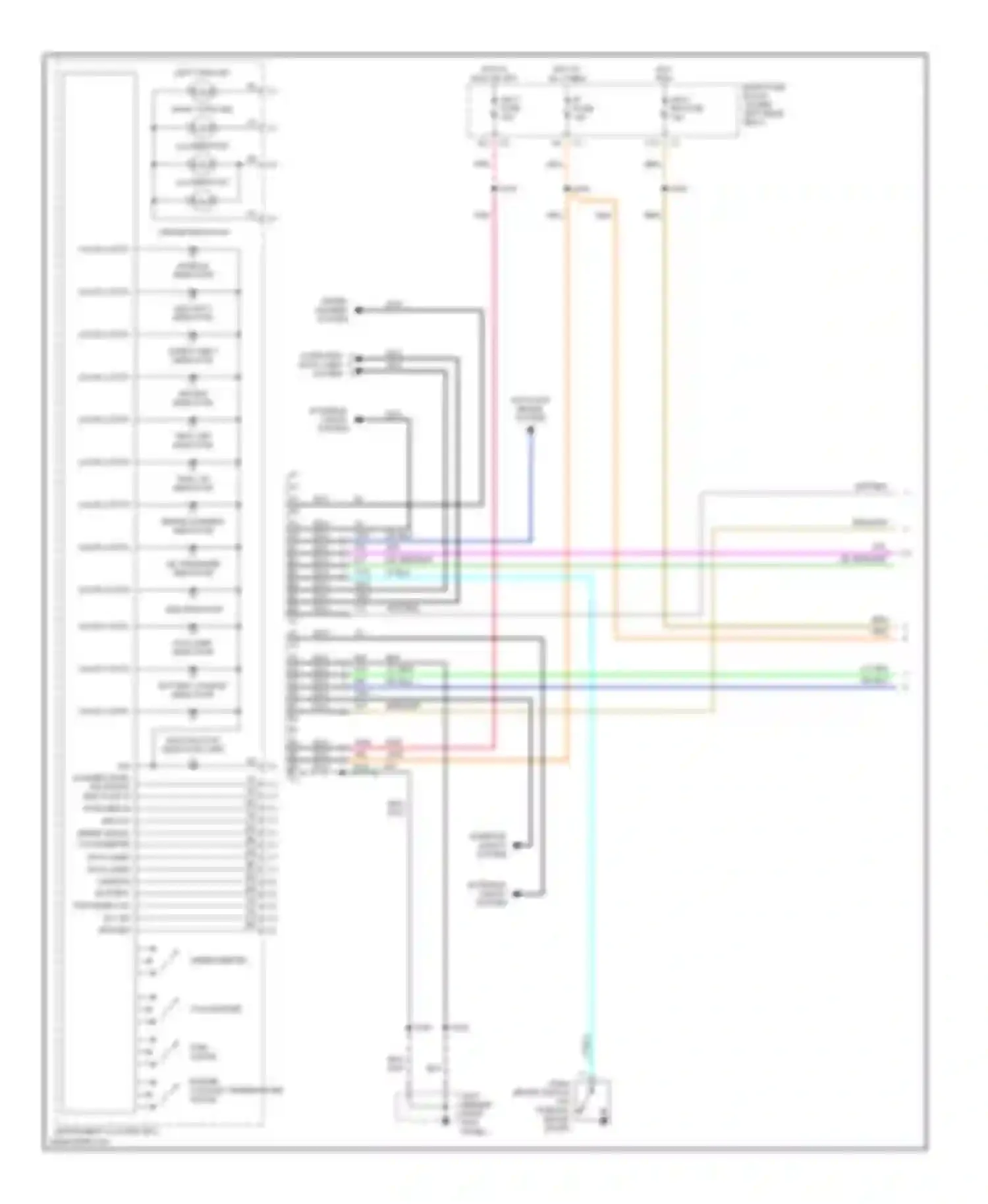 Wiring diagram class 2 data for Oldsmobile Aurora II (1999-2003) (1 of 2)