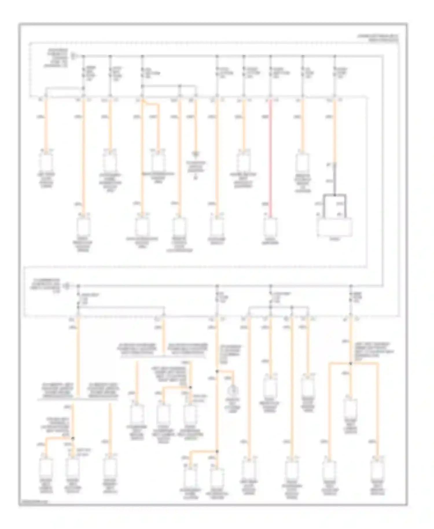 Wiring diagram from rear fuse block (tsig/haz for Oldsmobile Aurora II (1999-2003) (1 of 1)