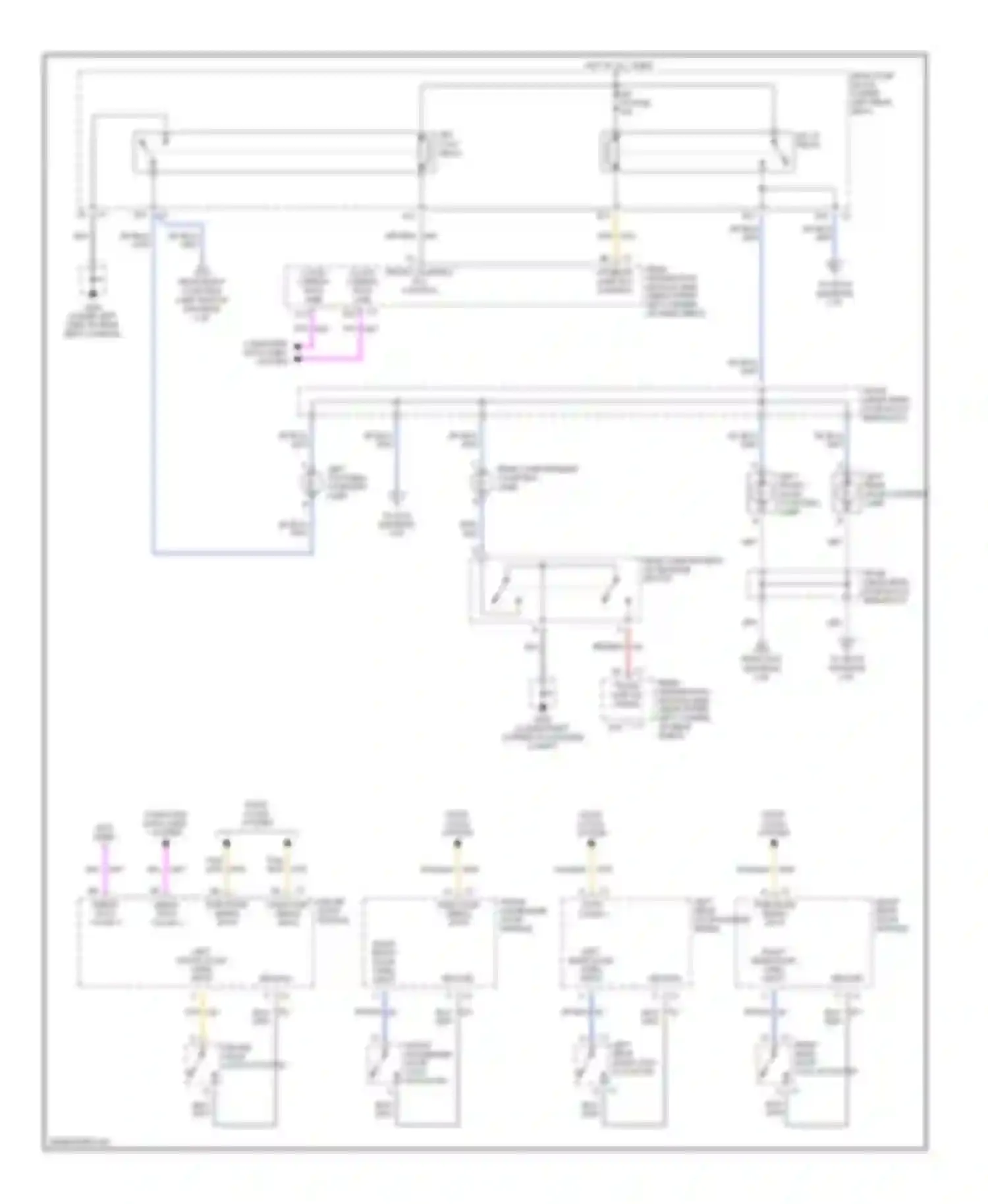 Wiring diagram front passenger door lock actuator for Oldsmobile Aurora II (1999-2003) (1 of 1)
