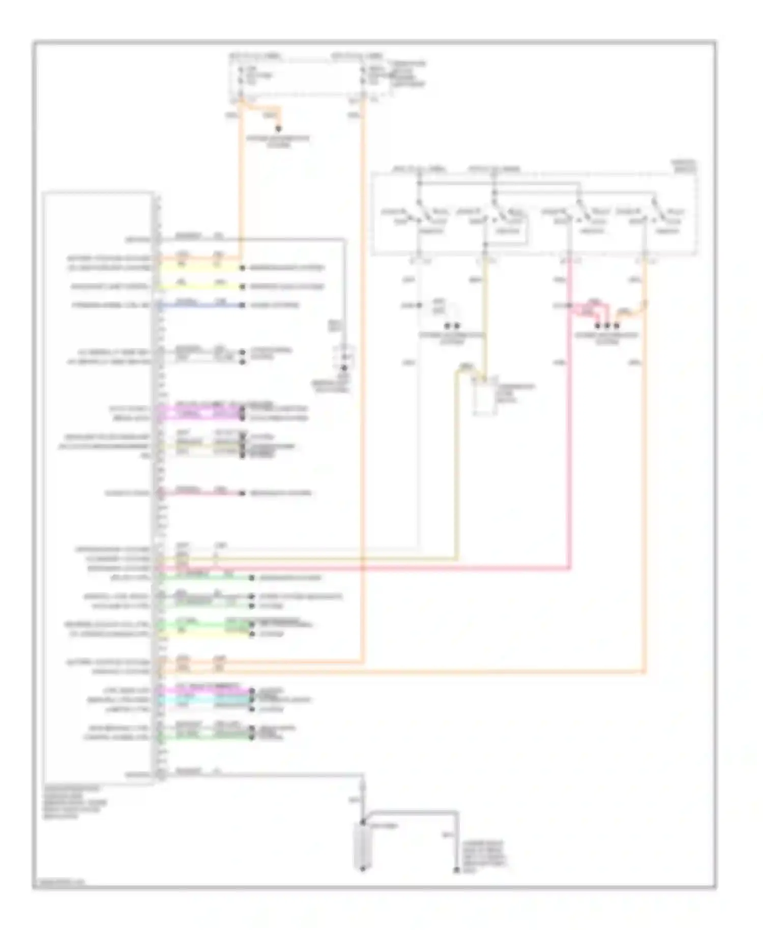 Wiring diagram horns system headlights system for Oldsmobile Aurora II (1999-2003) (1 of 1)