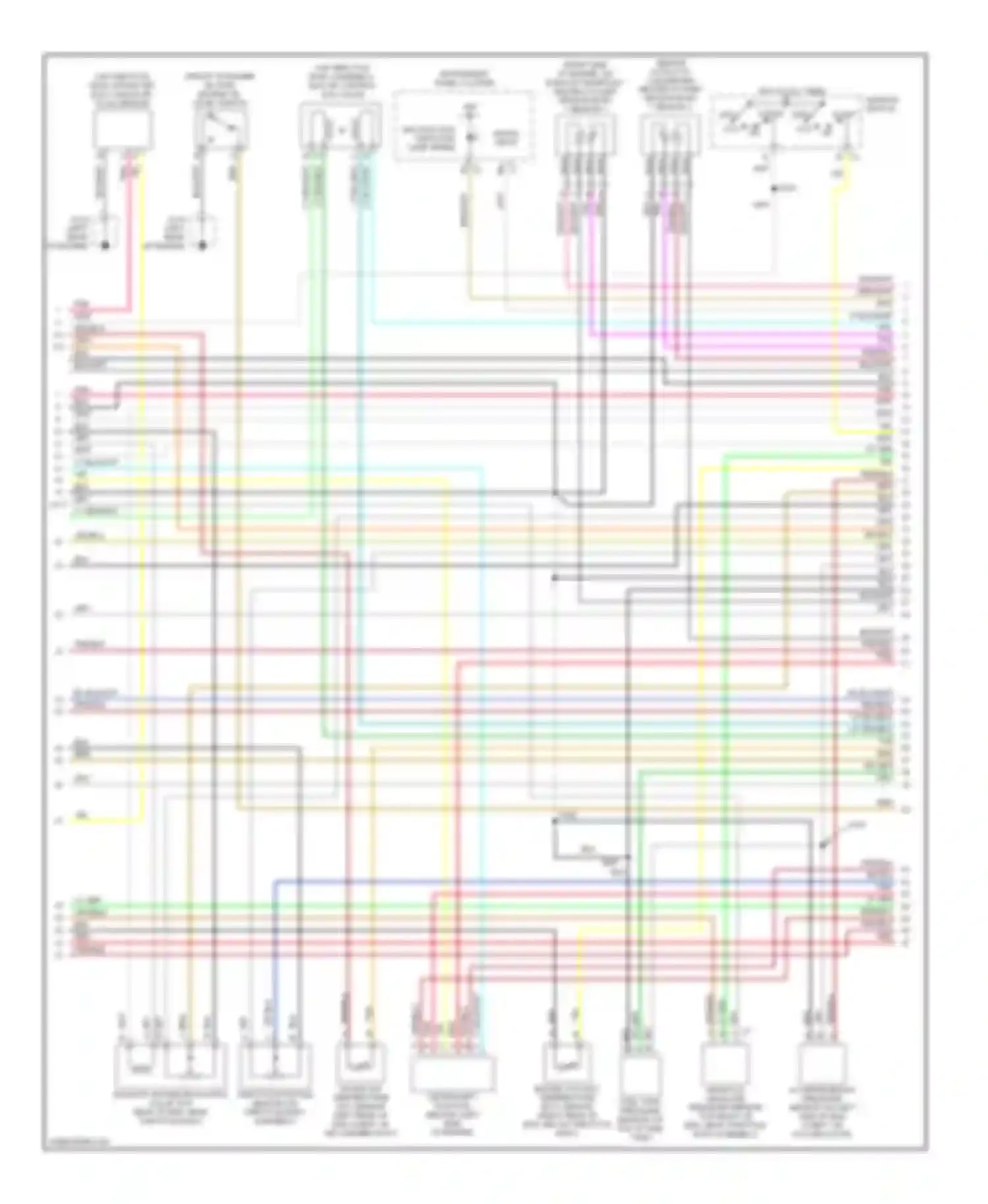 Wiring diagram instrument panel cluster for Oldsmobile Aurora II (1999-2003) (7 of 8)