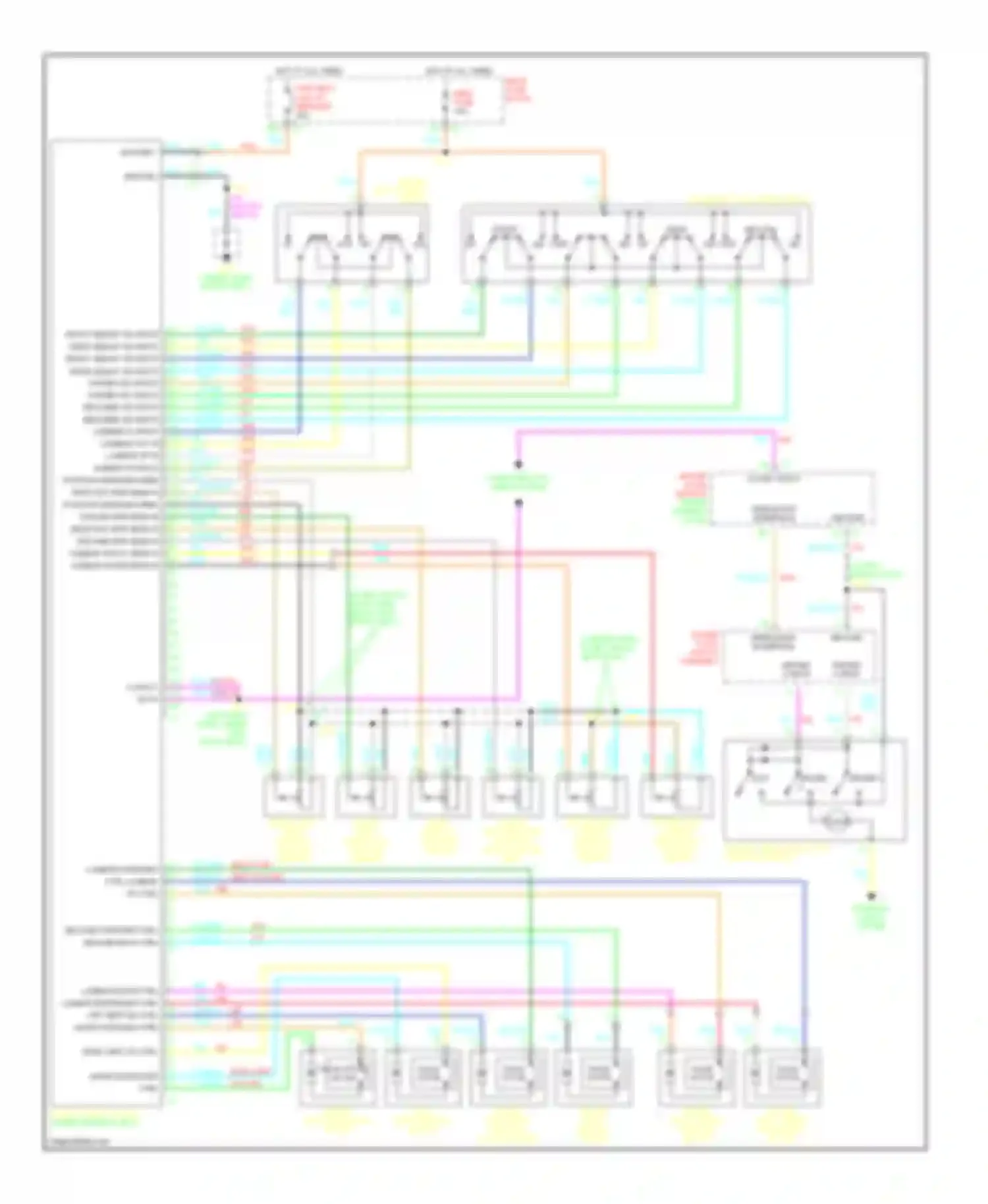 Wiring diagram memory personalization funciton switch for Oldsmobile Aurora II (1999-2003) (1 of 1)