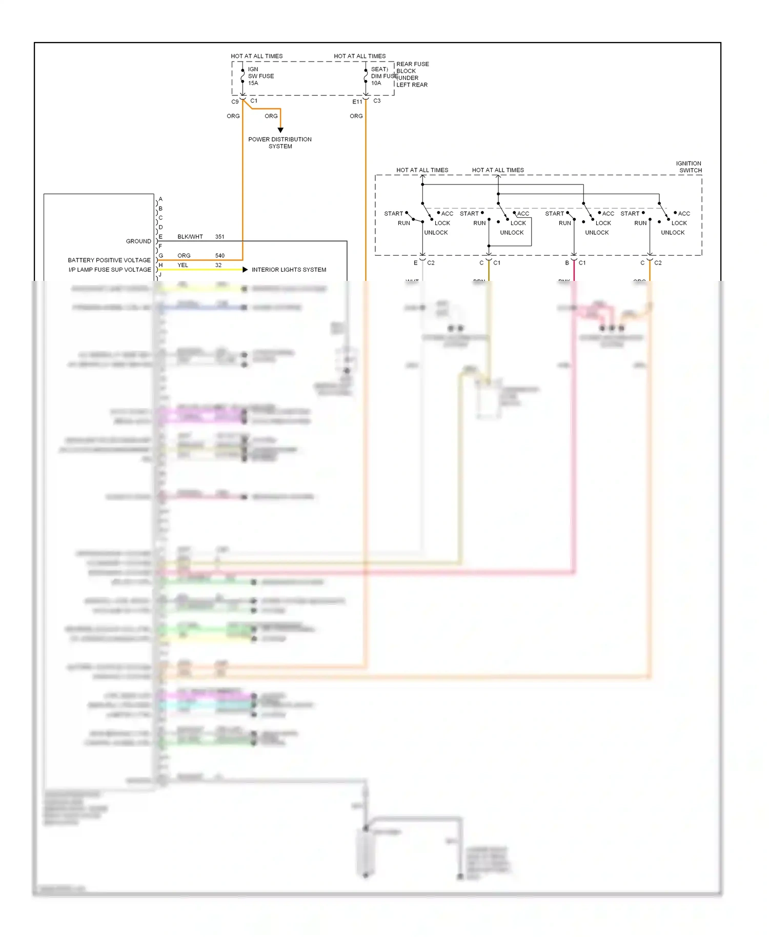 Oldsmobile Aurora II (1999-2003) ppl ppl class 2 serial data class 2 serial data wiring diagram  (1 of 1)
