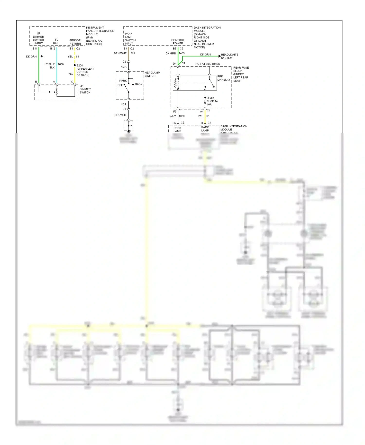 Oldsmobile Aurora II (1999-2003) ref wiring diagram  (1 of 1)