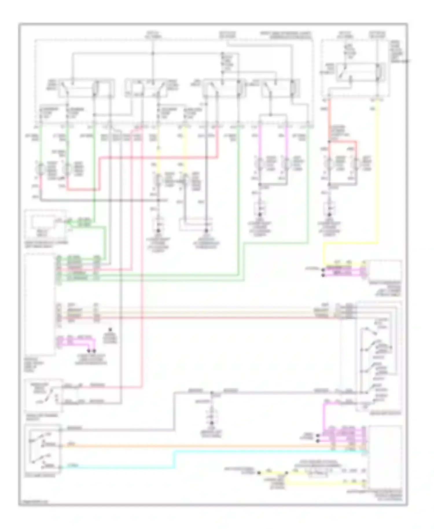Wiring diagram right front fog lamp for Oldsmobile Aurora II (1999-2003) (2 of 2)