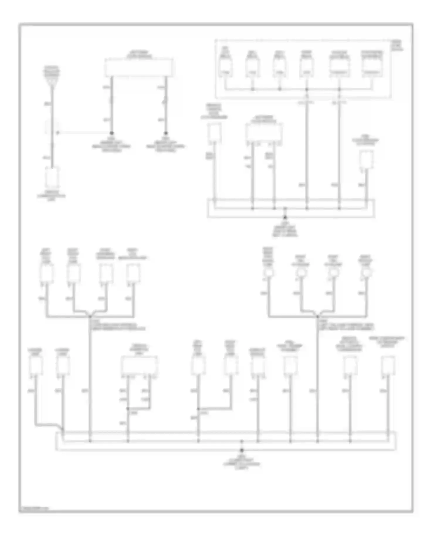 Wiring diagram right low beam headlamp for Oldsmobile Aurora II (1999-2003) (1 of 1)