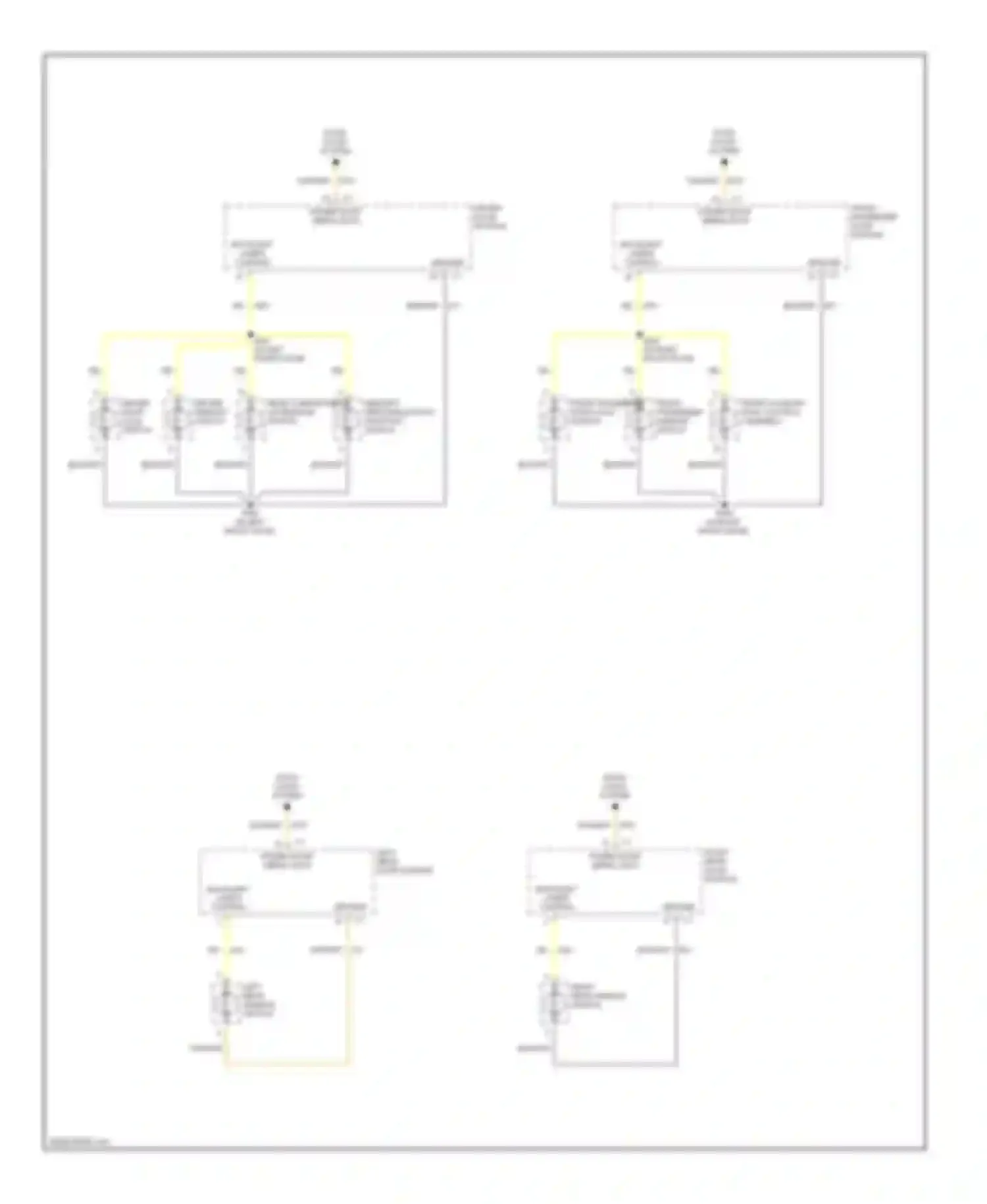 Wiring diagram right rear door module for Oldsmobile Aurora II (1999-2003) (4 of 5)