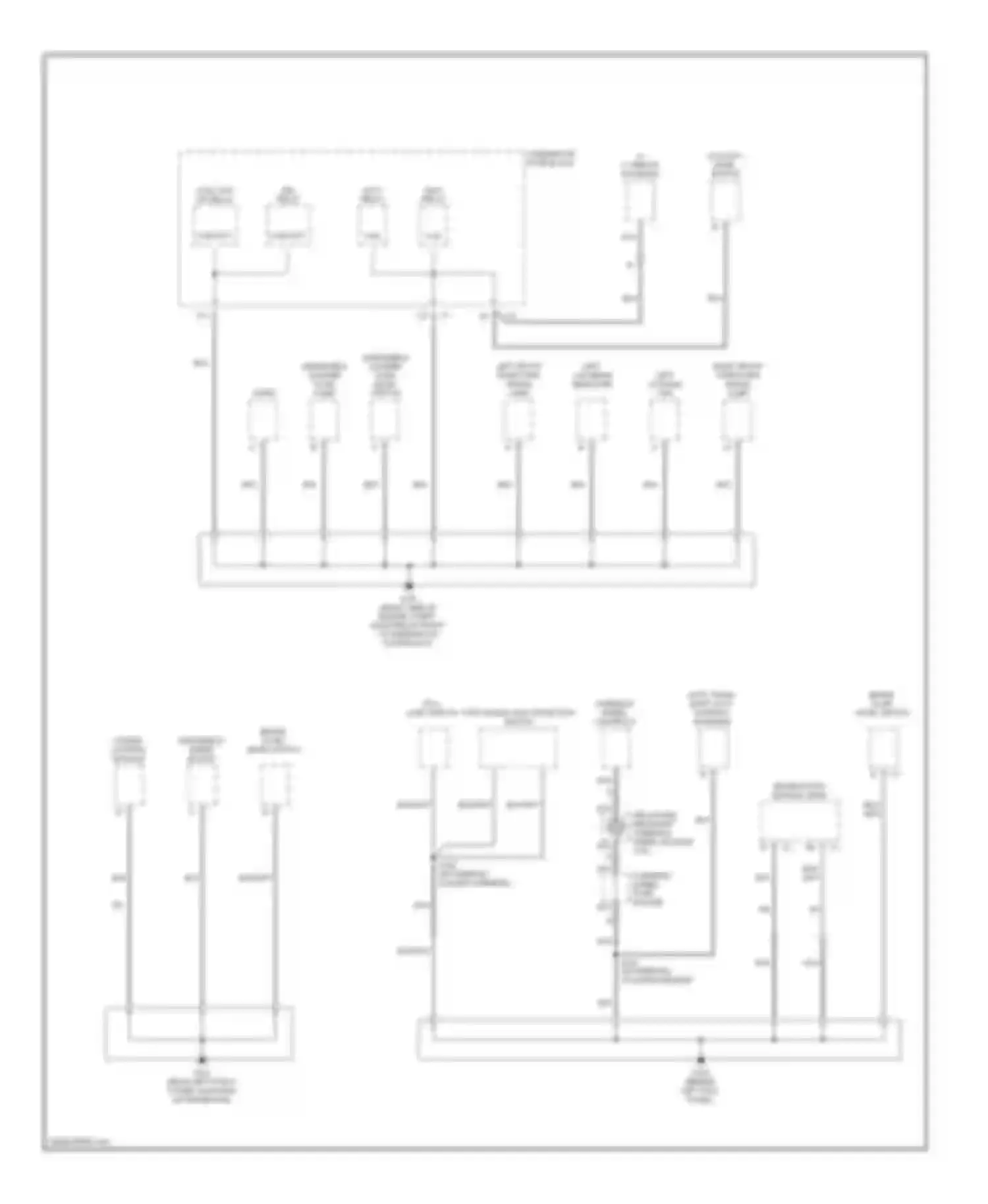 Wiring diagram underhood fuse block for Oldsmobile Aurora II (1999-2003) (2 of 7)
