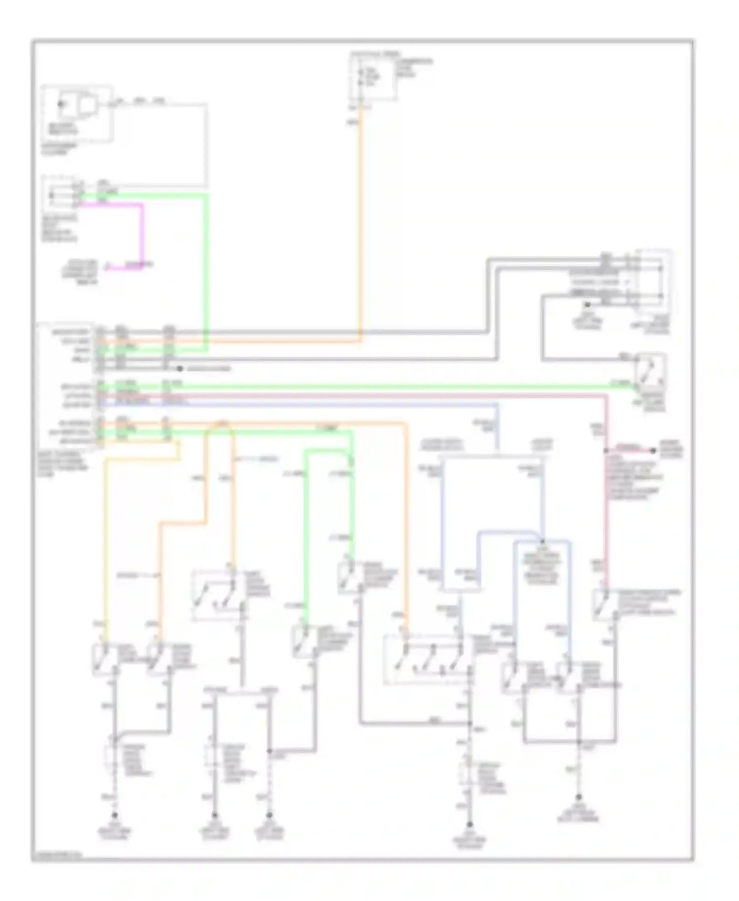 Bravada Oldsmobile II (1995-2001): Forced entry circuit