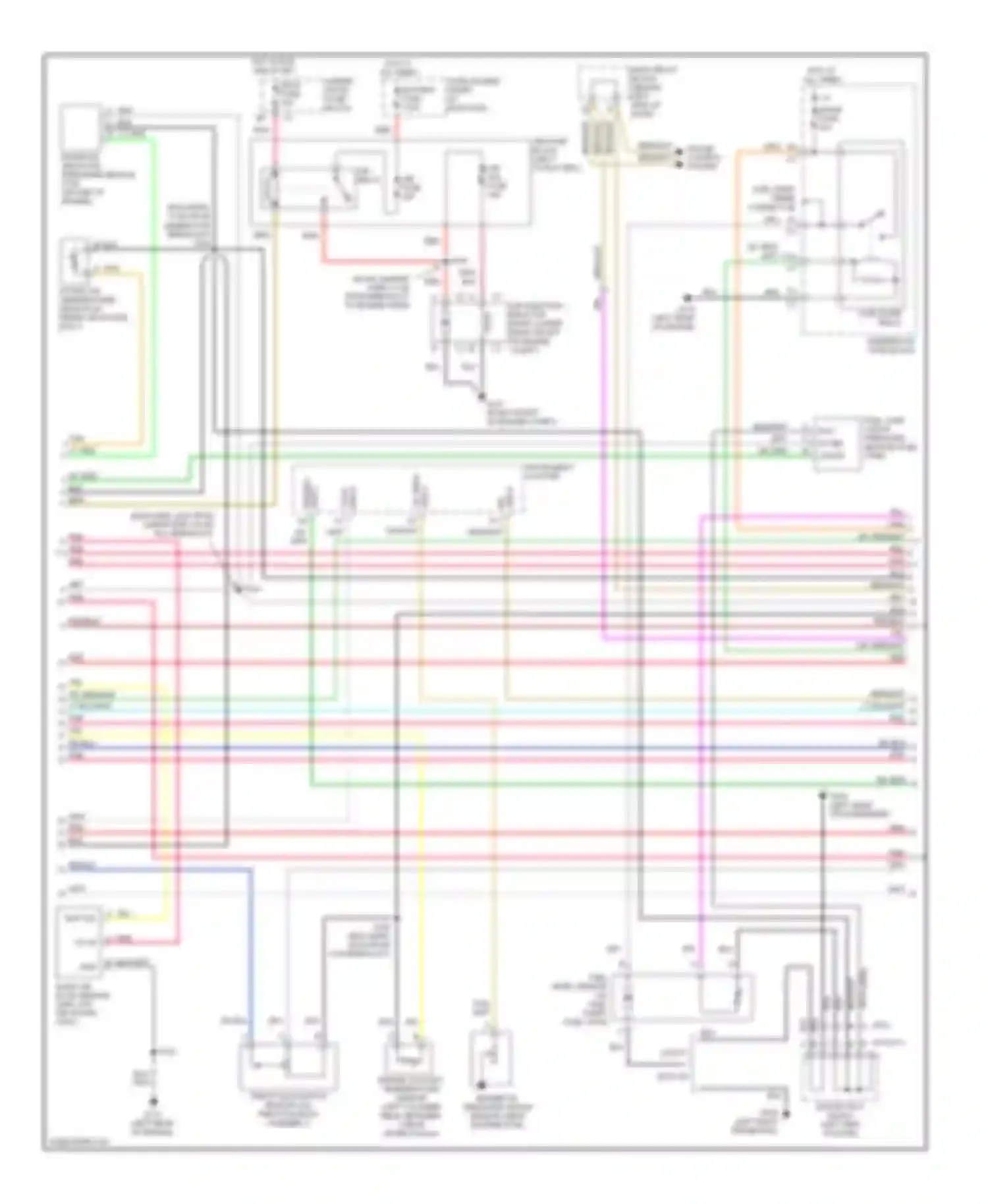 Bravada Oldsmobile II (1995-2001): Wiring diagram engine performance 4.3l vin ws (3 of 4)