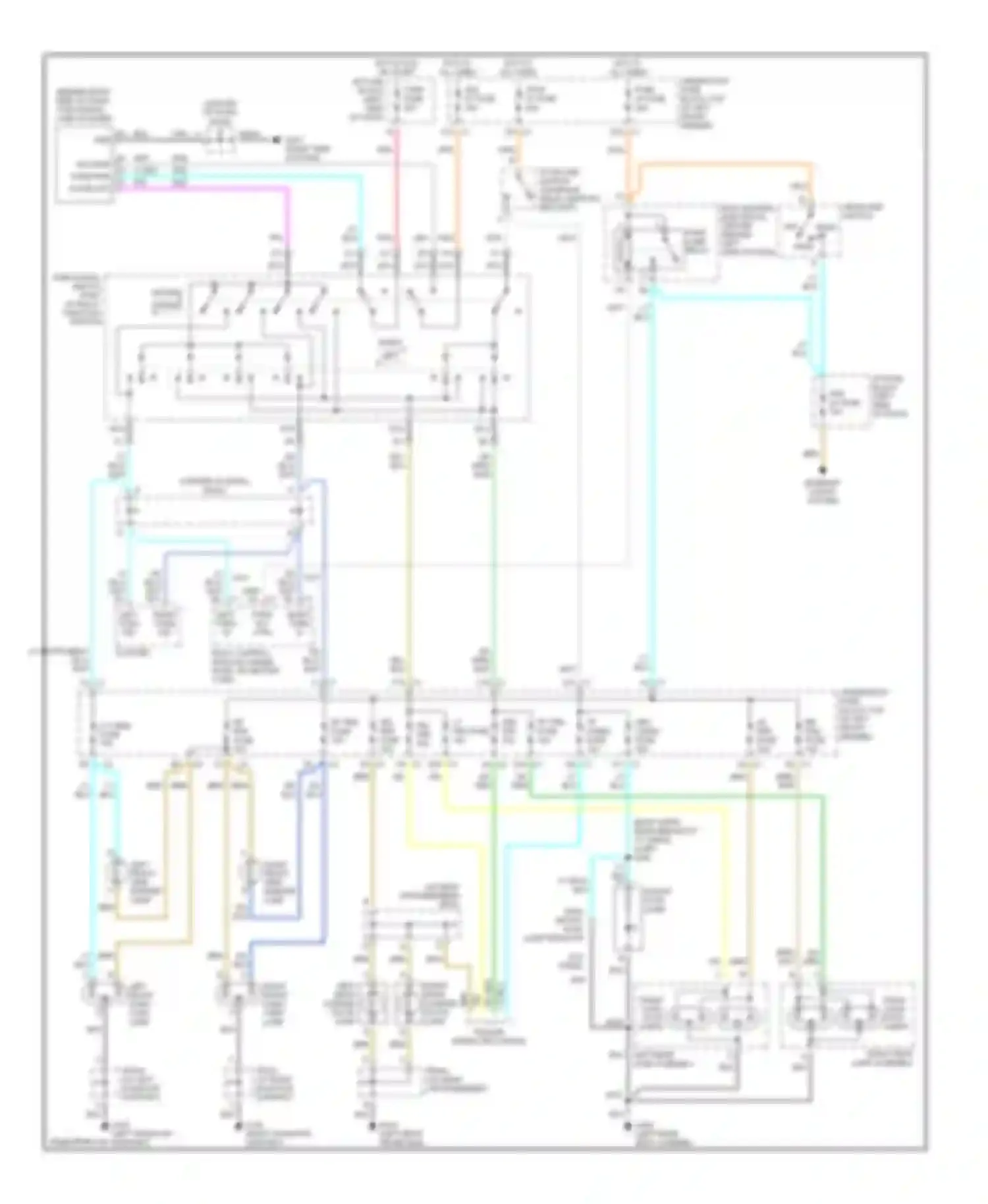 Bravada Oldsmobile II (1995-2001): Exterior lamps circuit