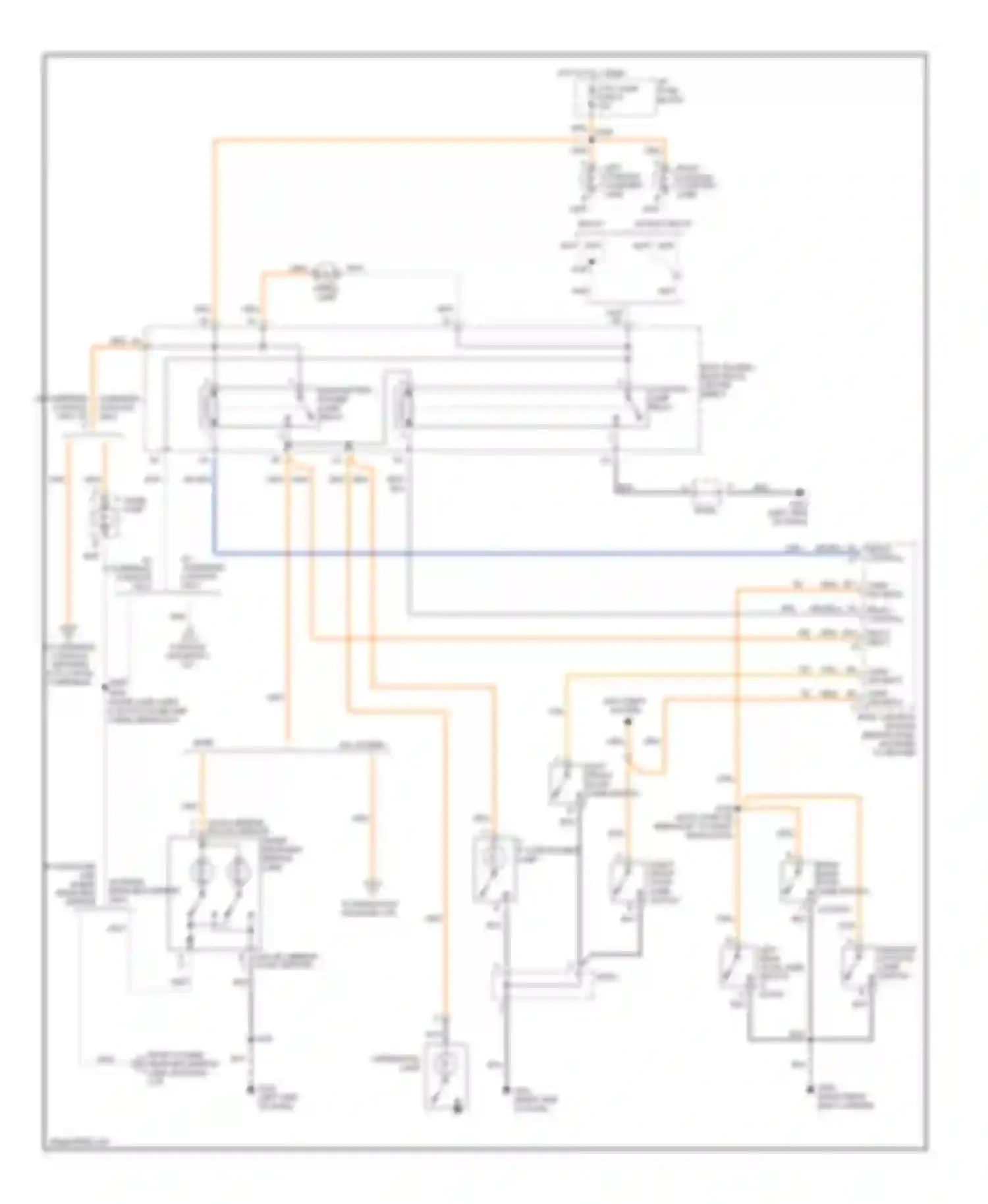 Bravada Oldsmobile II (1995-2001): Courtesy lamps circuit (1 of 2)
