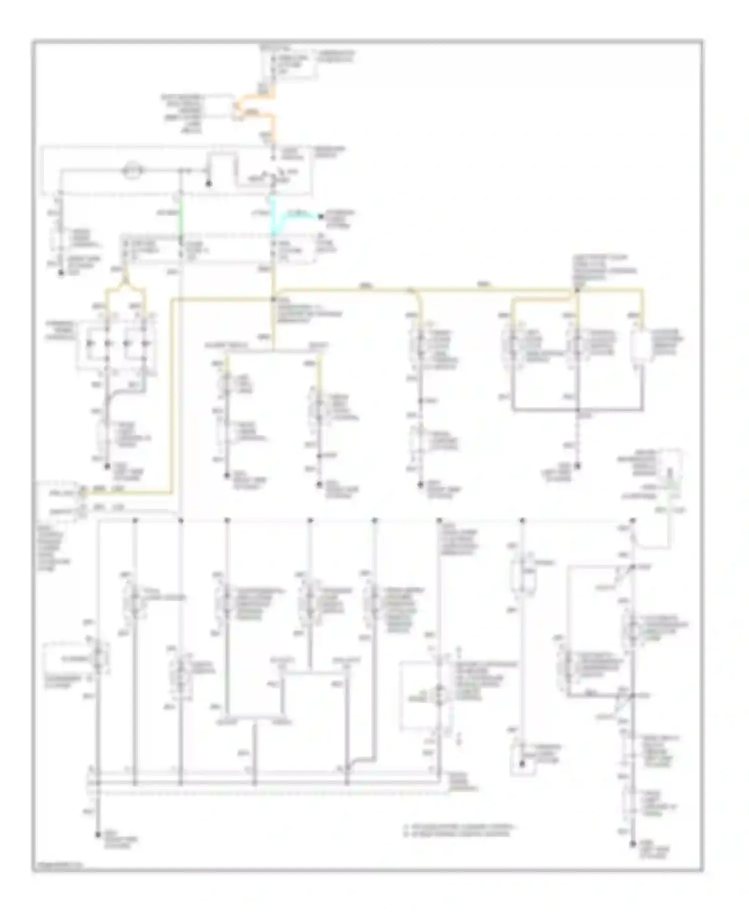 Bravada Oldsmobile II (1995-2001): Instrument illumination circuit