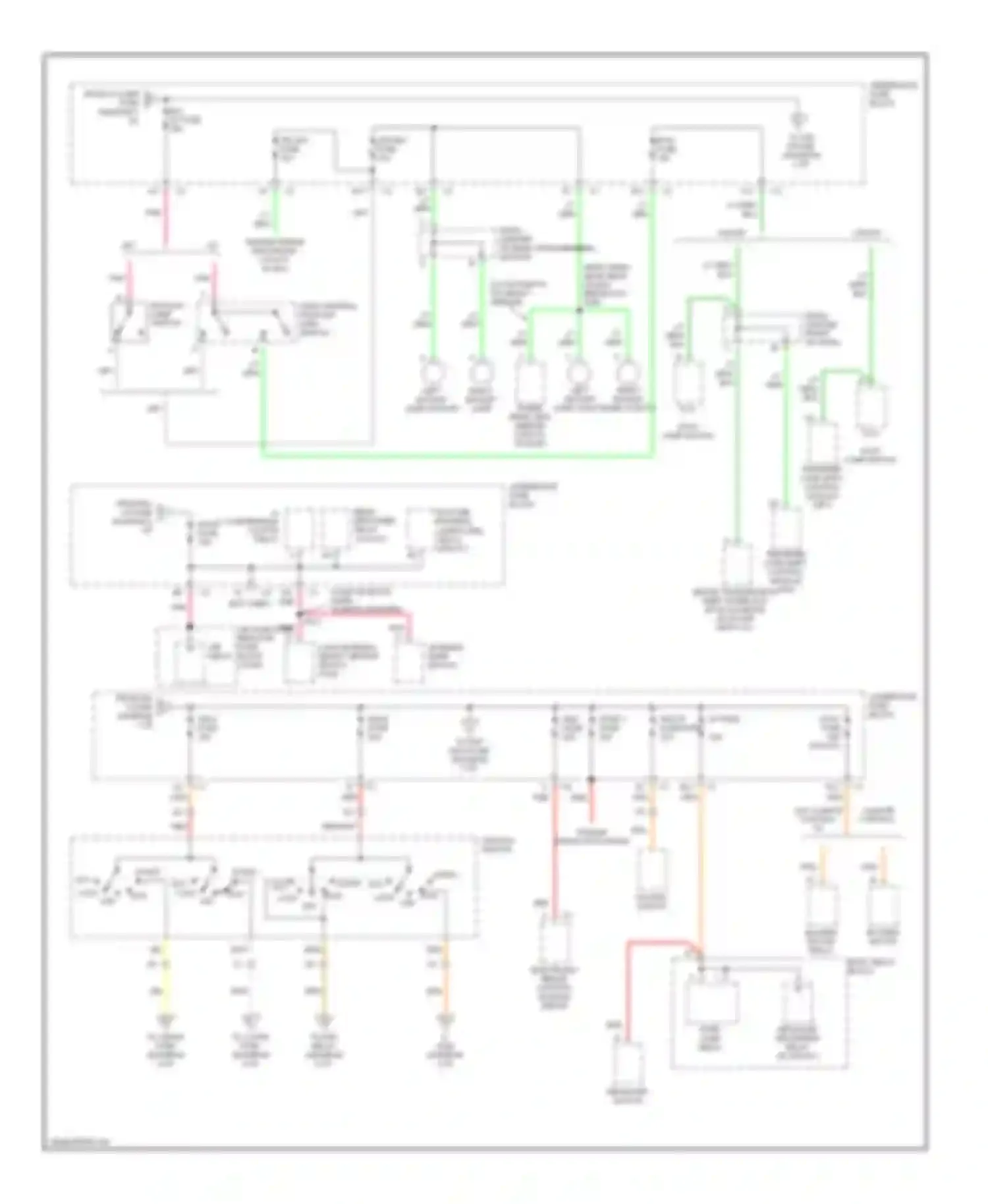 Bravada Oldsmobile II (1995-2001): Power distribution circuit (2 of 5)
