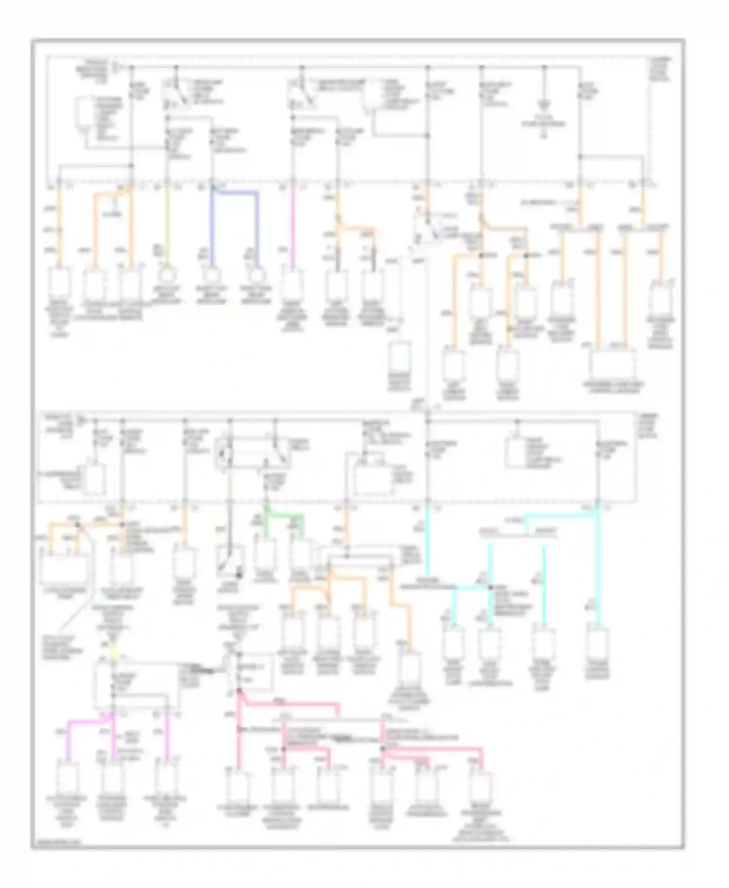 Bravada Oldsmobile II (1995-2001): Power distribution circuit (4 of 5)
