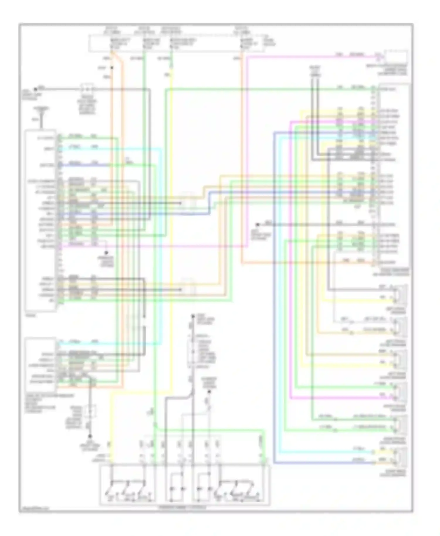 Bravada Oldsmobile II (1995-2001): Radio circuits, with amplifier
