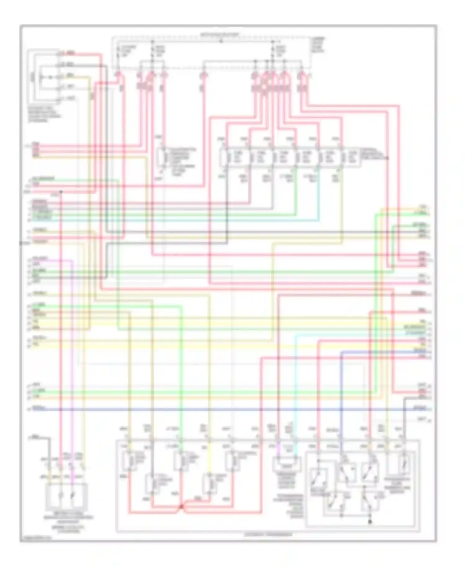 Wiring diagram central sequential fuel injection for Oldsmobile Bravada II (1995-2001) (1 of 1)