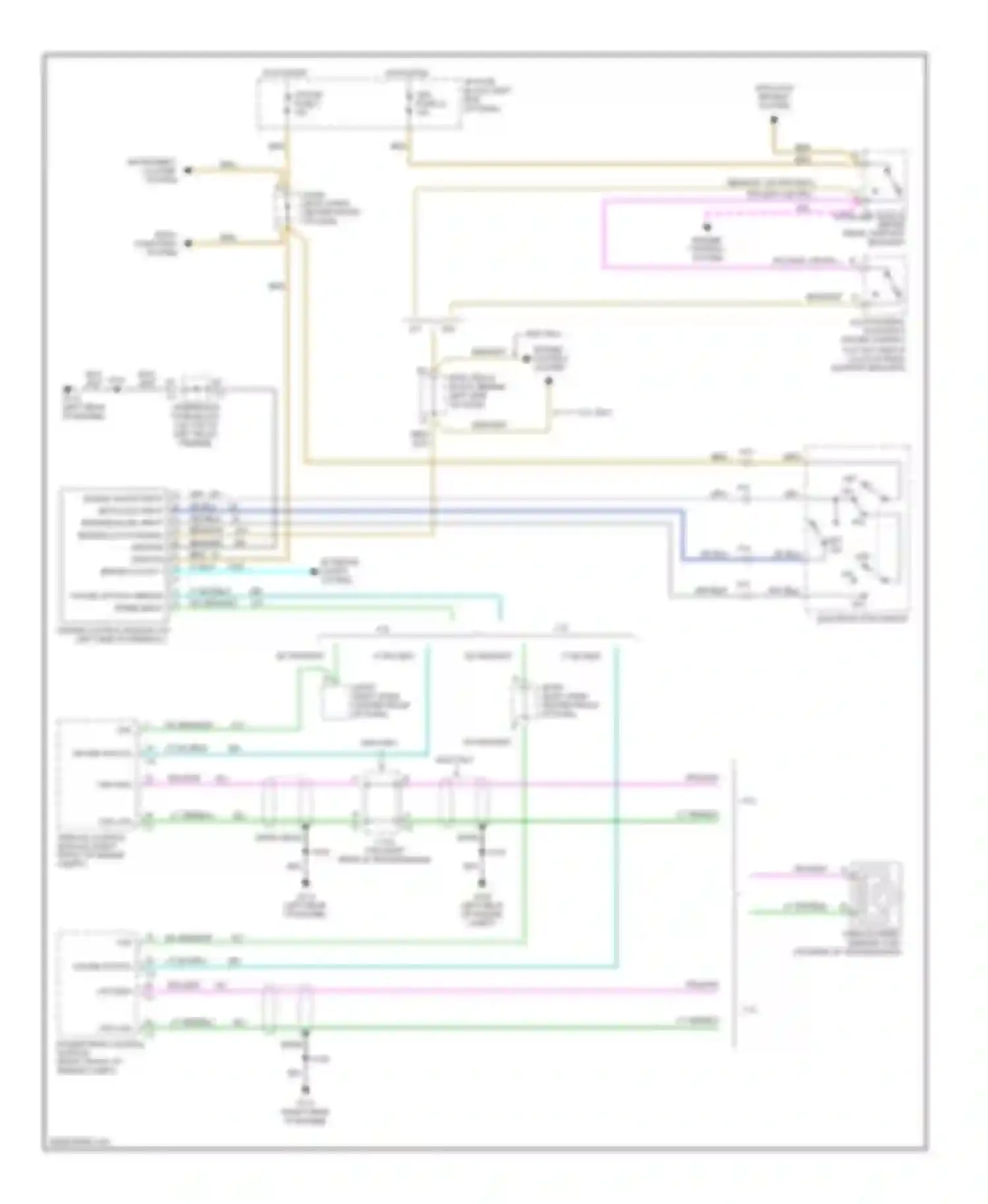 Wiring diagram gry/blk for Oldsmobile Bravada II (1995-2001) (3 of 5)