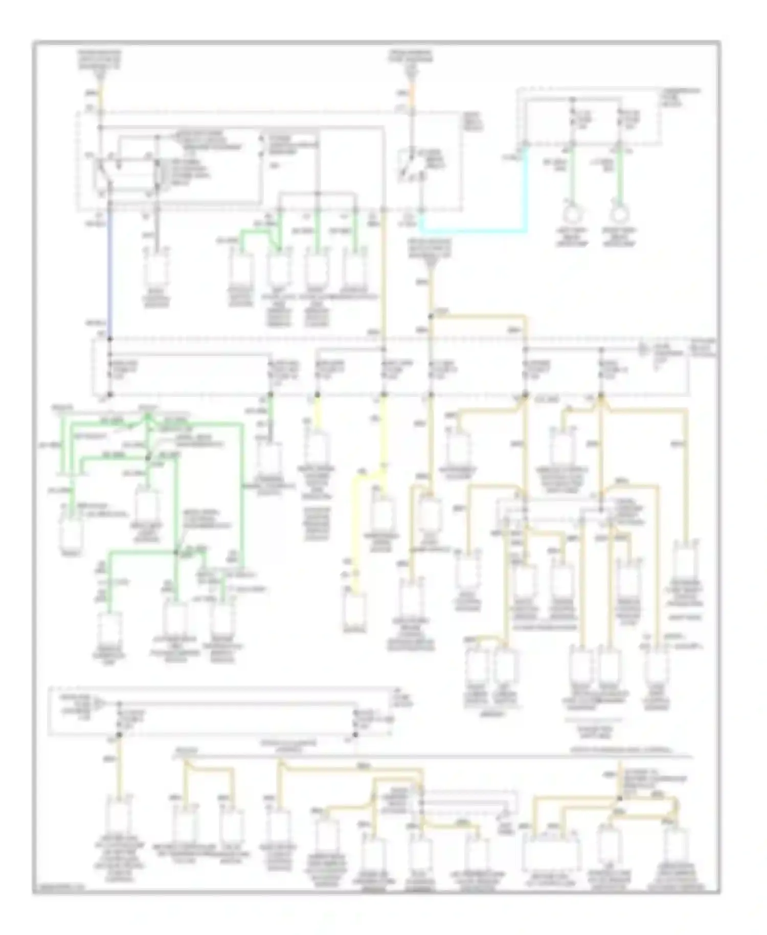 Wiring diagram hvac 1 fuse 21 w/o memory for Oldsmobile Bravada II (1995-2001) (1 of 1)