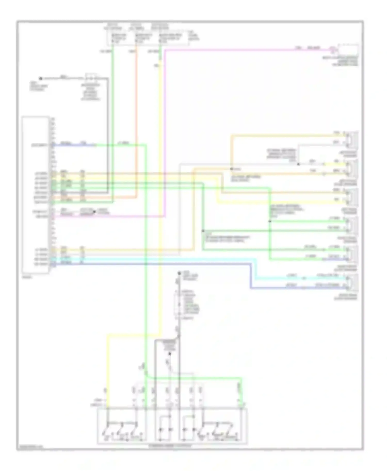 Wiring diagram left front speaker for Oldsmobile Bravada II (1995-2001) (2 of 2)