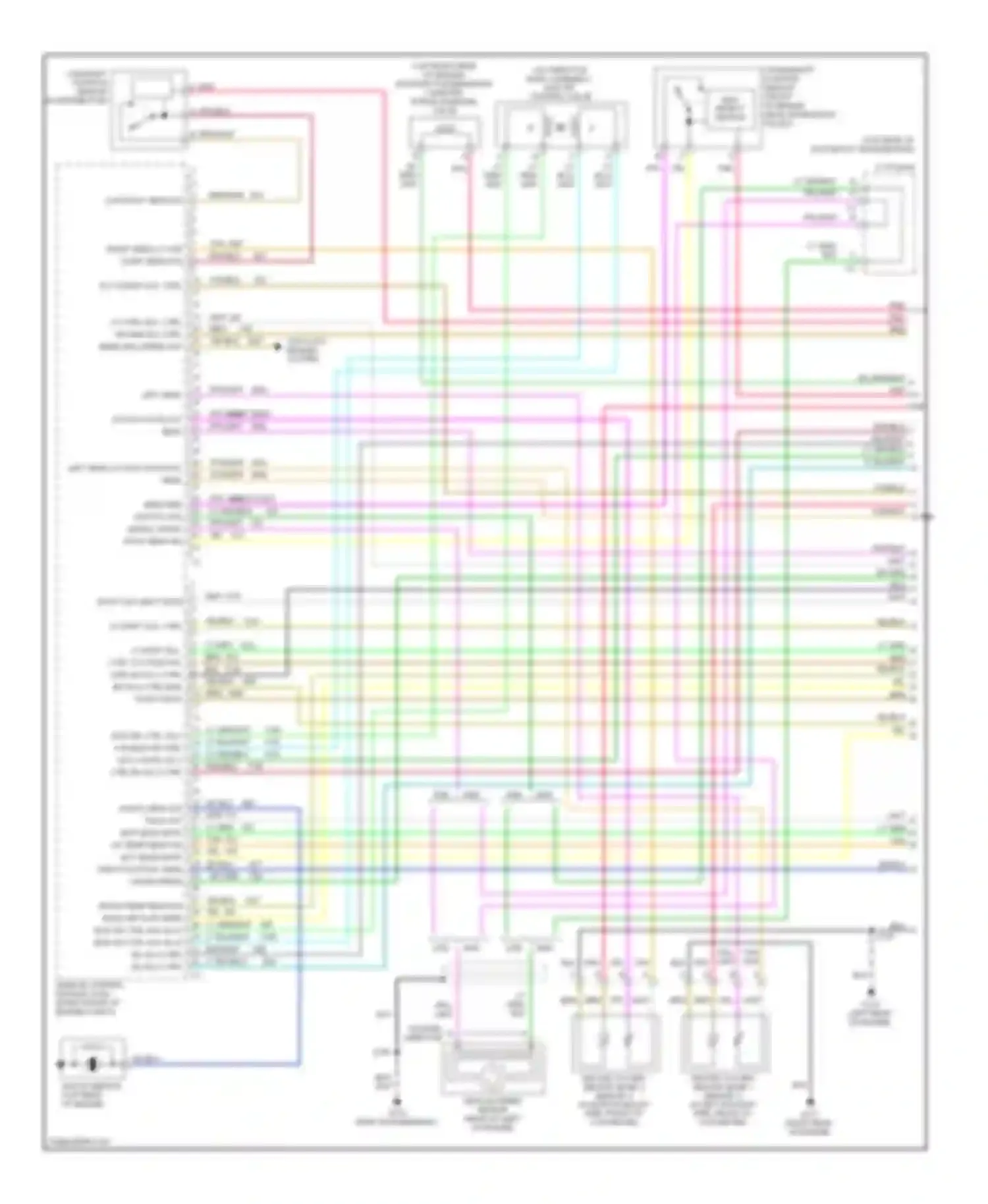 Wiring diagram left sens lo post-catalyst sens lo for Oldsmobile Bravada II (1995-2001) (1 of 1)
