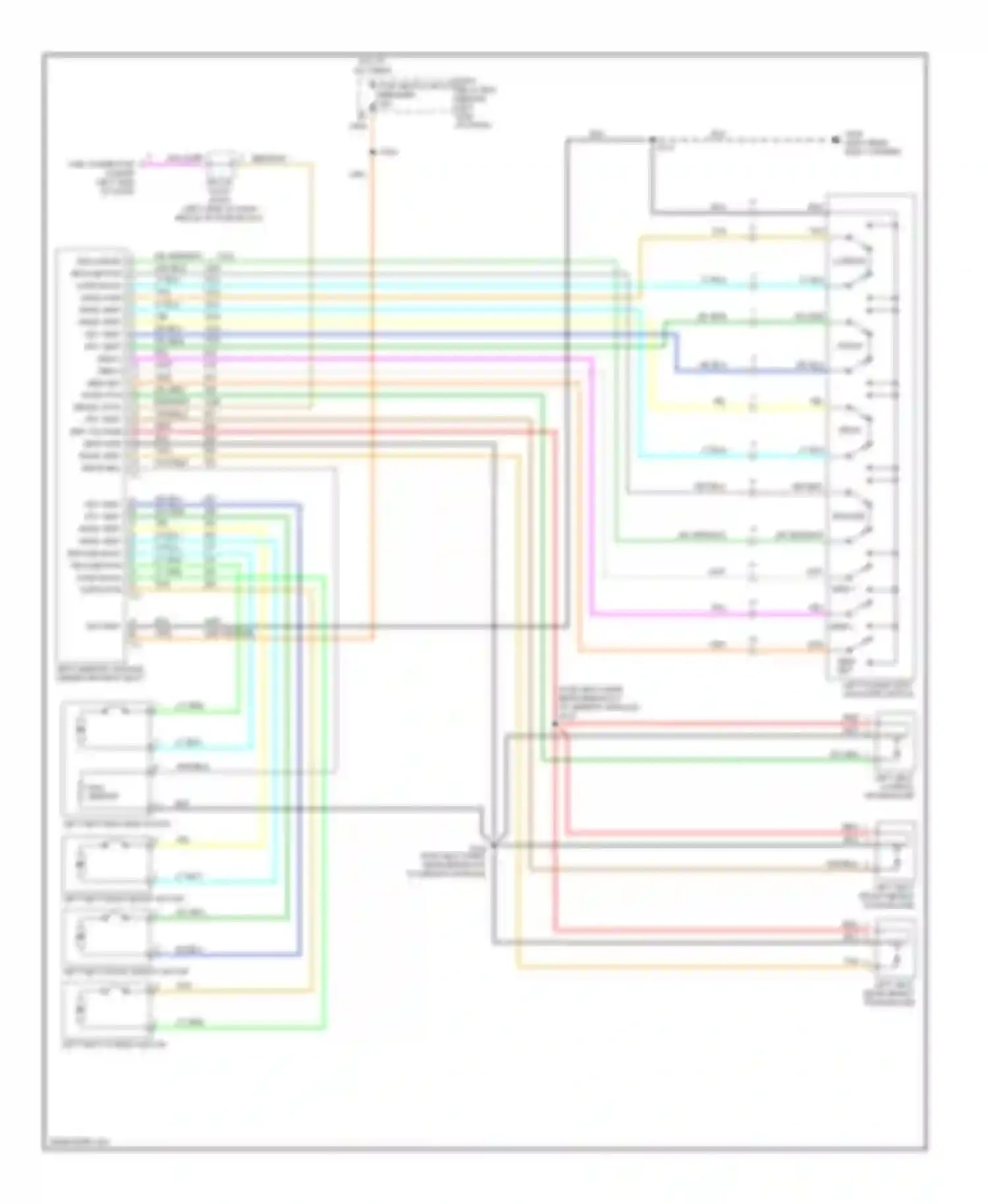 Wiring diagram mem set for Oldsmobile Bravada II (1995-2001) (1 of 1)