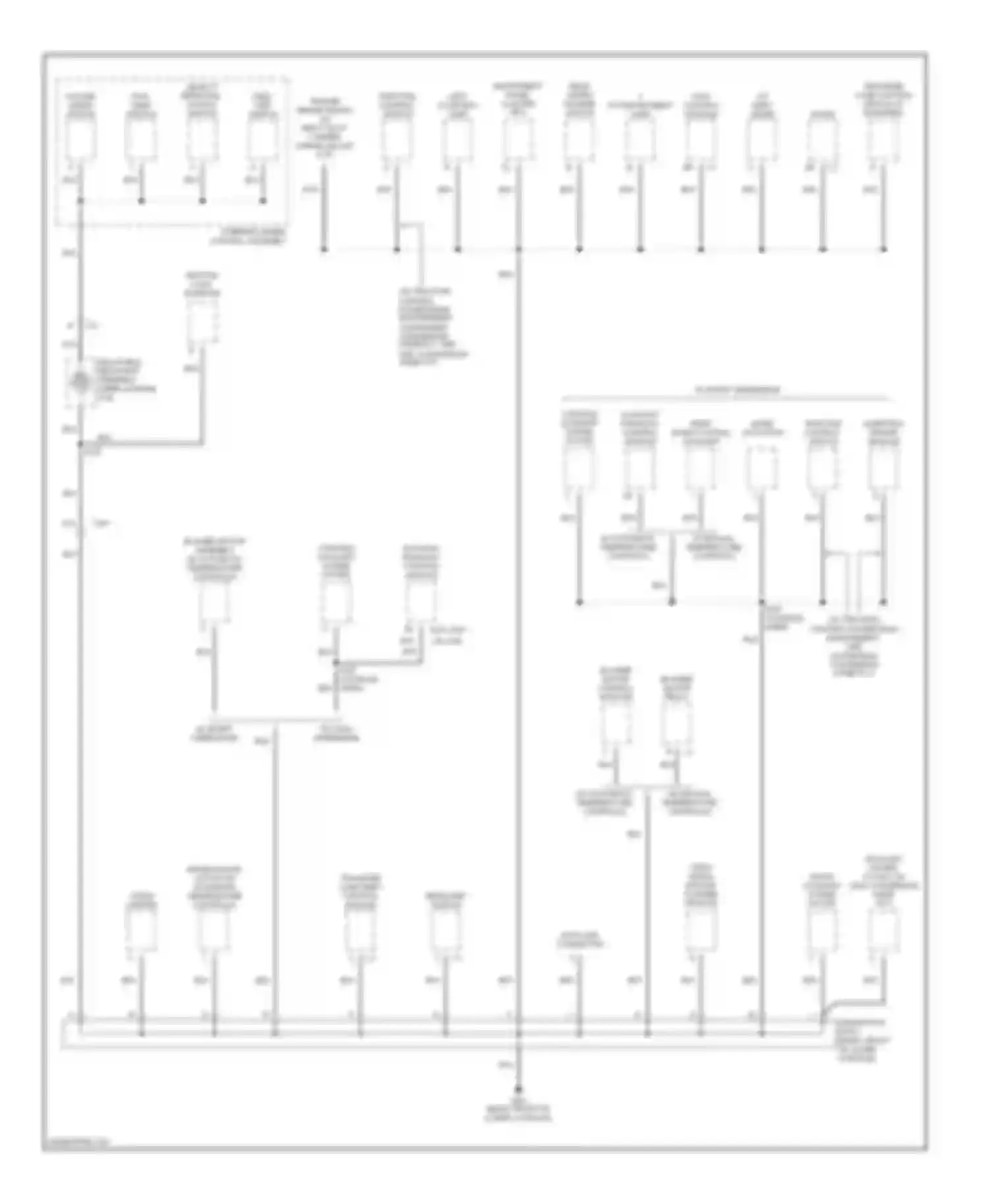 Bravada Oldsmobile III (2001-2004): Ground distribution circuit (3 of 4)
