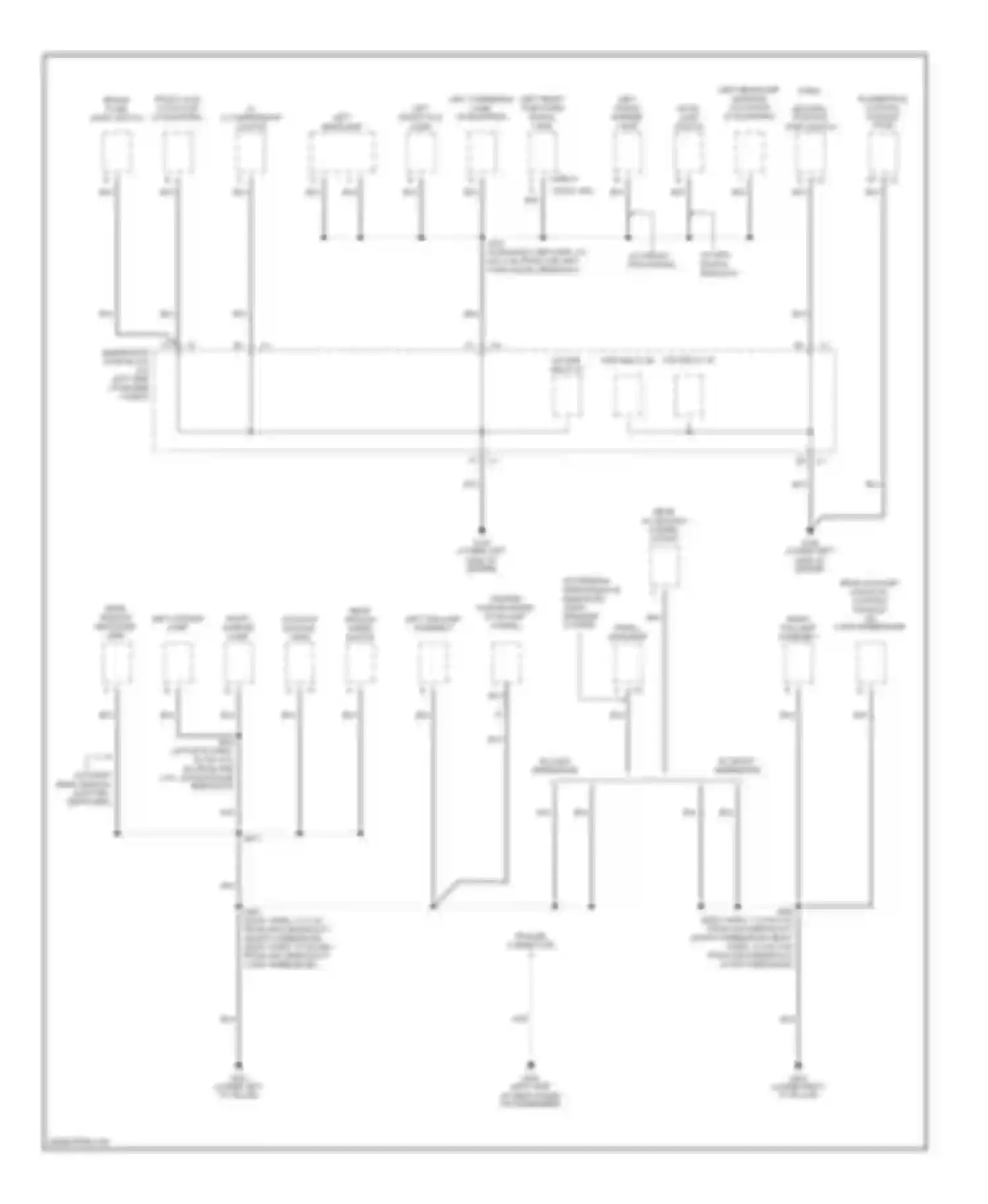 Bravada Oldsmobile III (2001-2004): Ground distribution circuit (4 of 4)