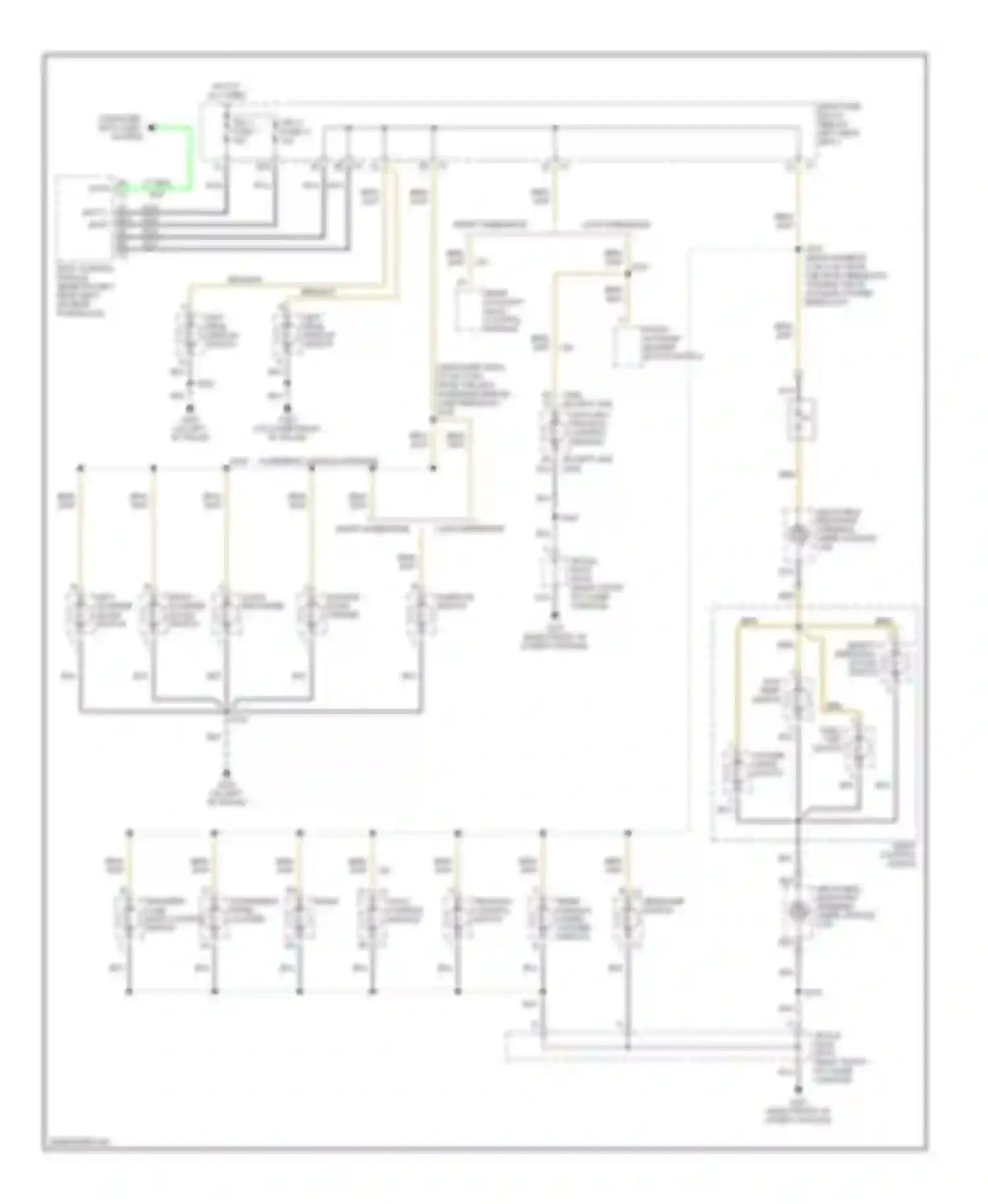 Bravada Oldsmobile III (2001-2004): Instrument illumination circuit (1 of 2)