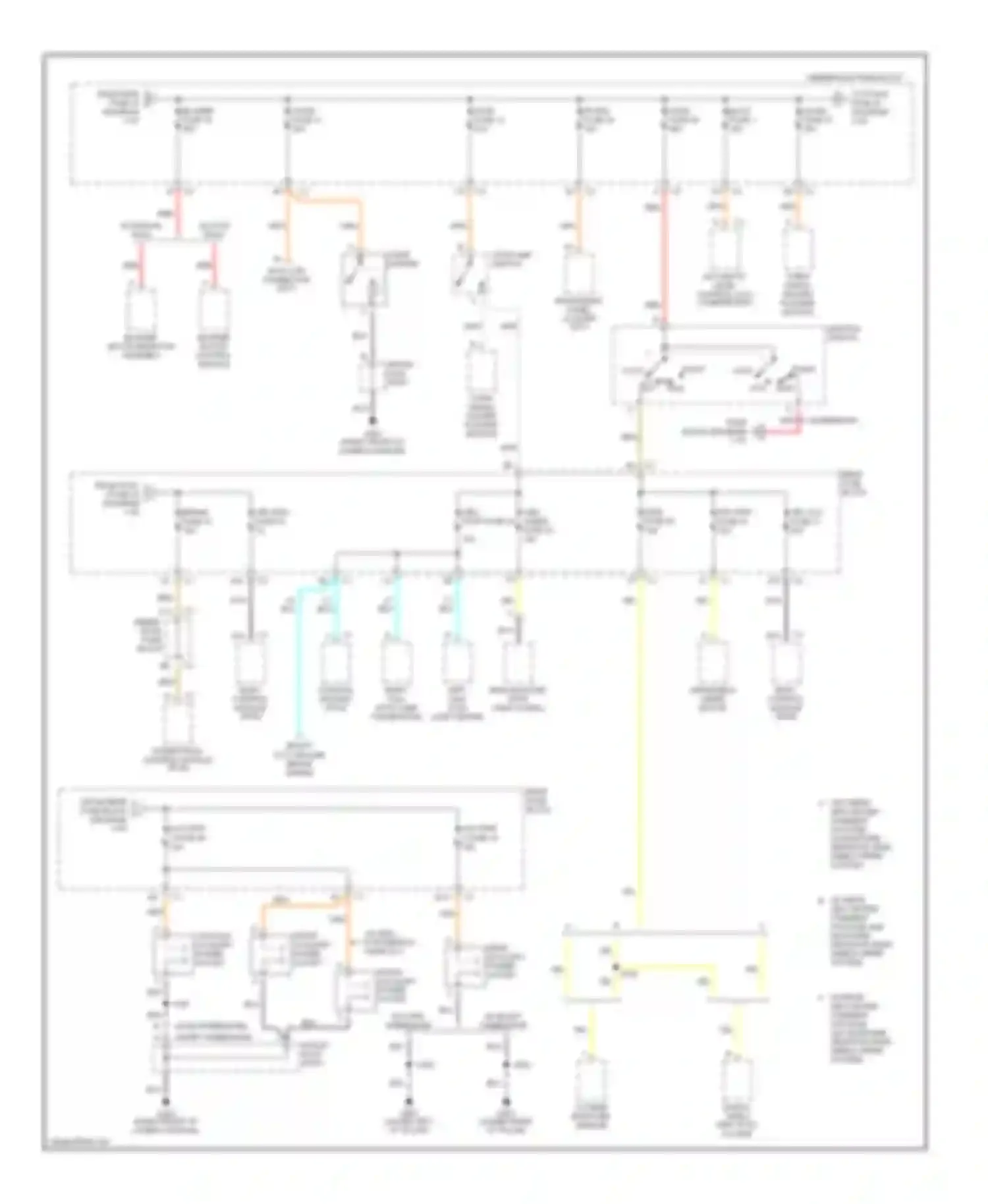 Bravada Oldsmobile III (2001-2004): Power distribution circuit (2 of 5)